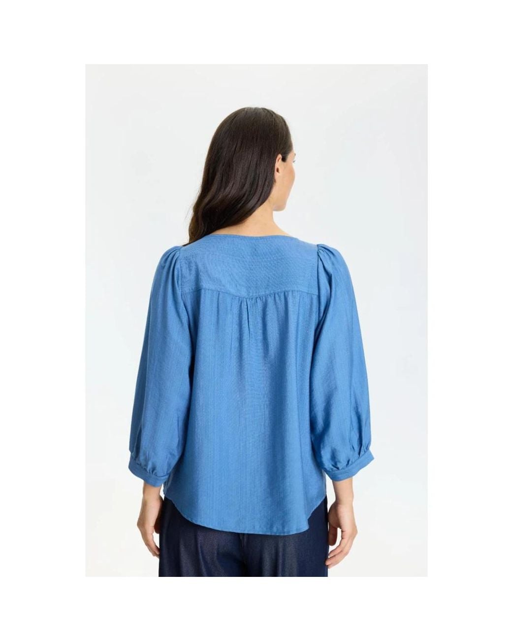 Blouses iN FRONT de color Blue
