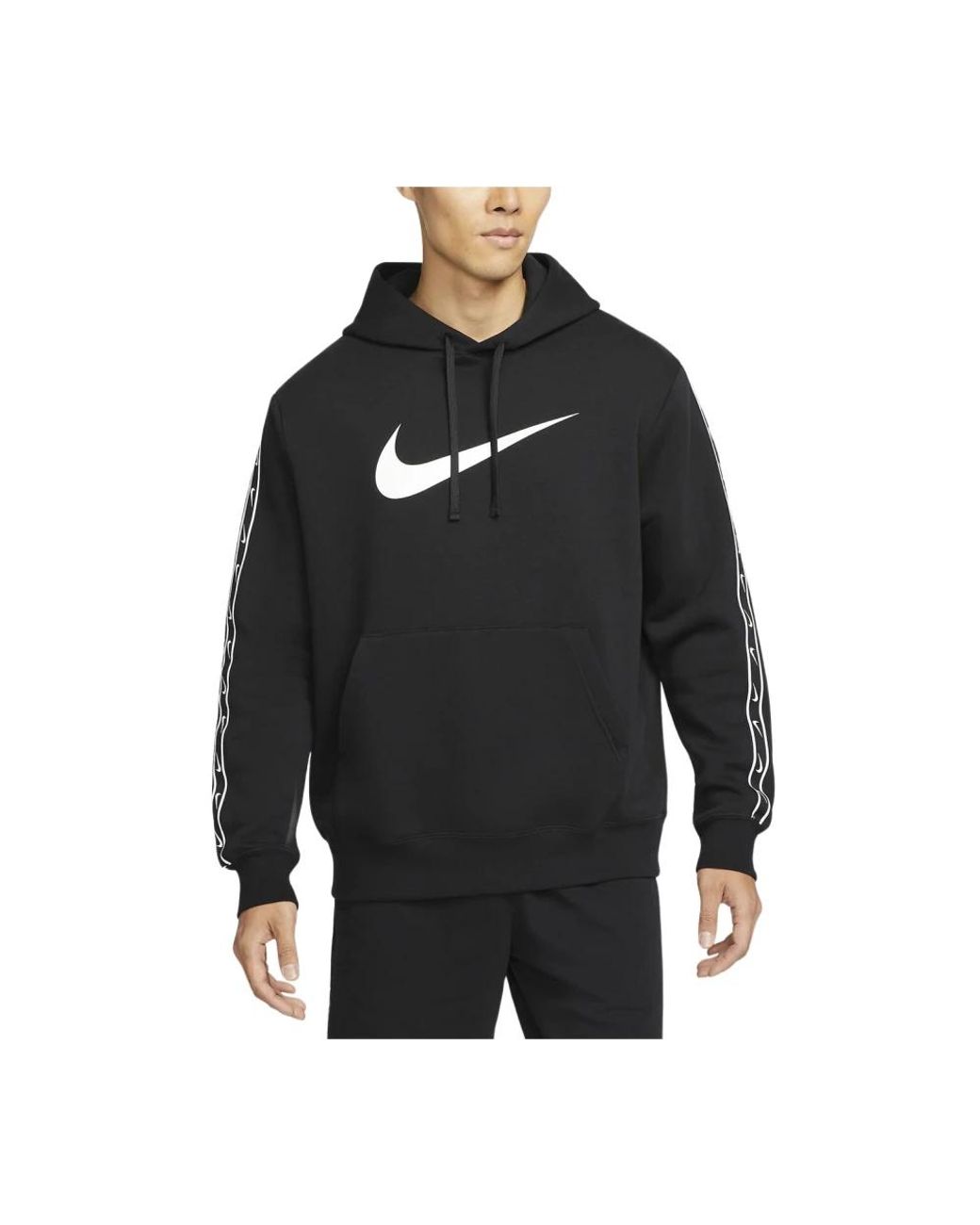 Nike Repeat Fleece Hoodie in het Black voor heren