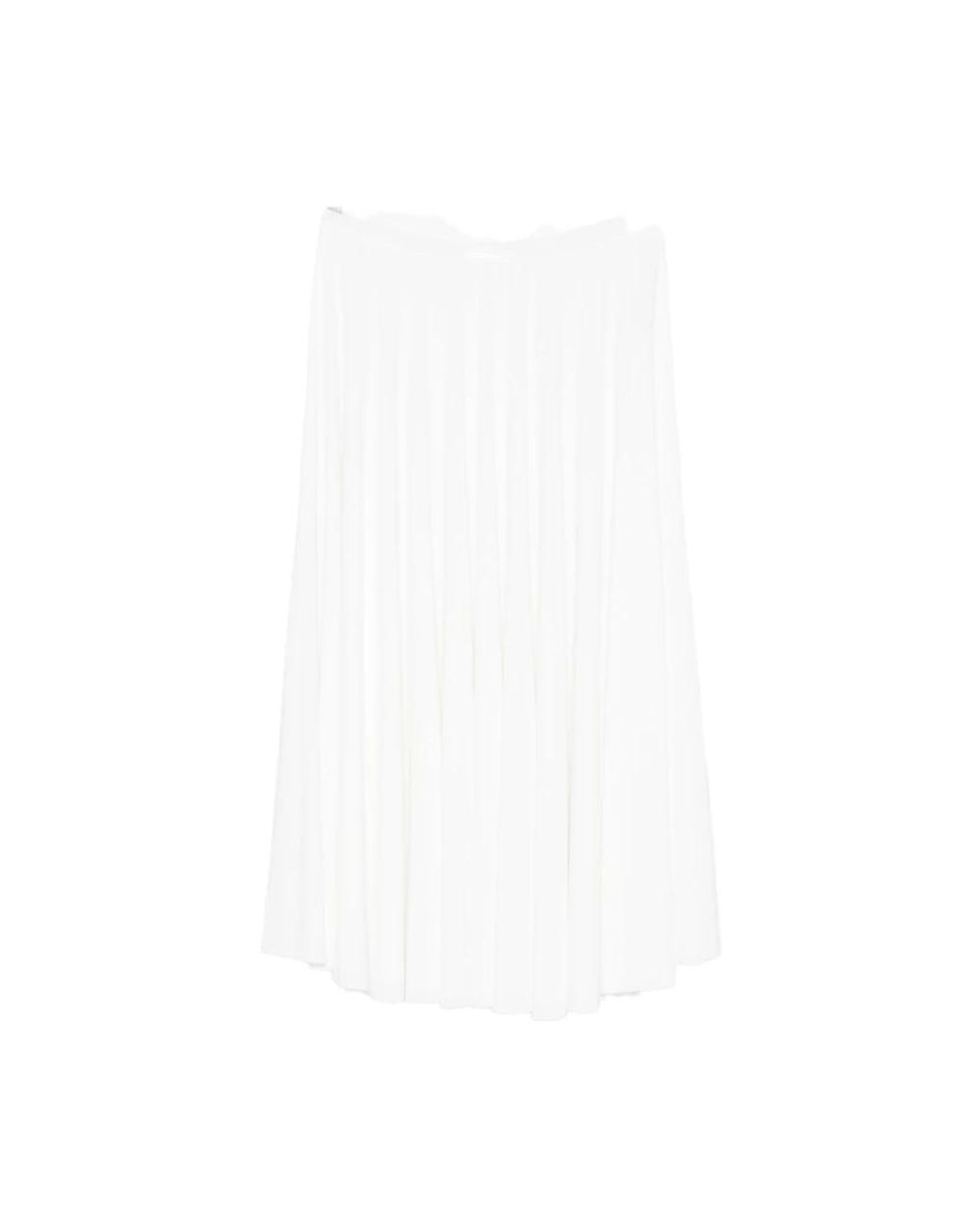 Norma Kamali White Midi Skirts