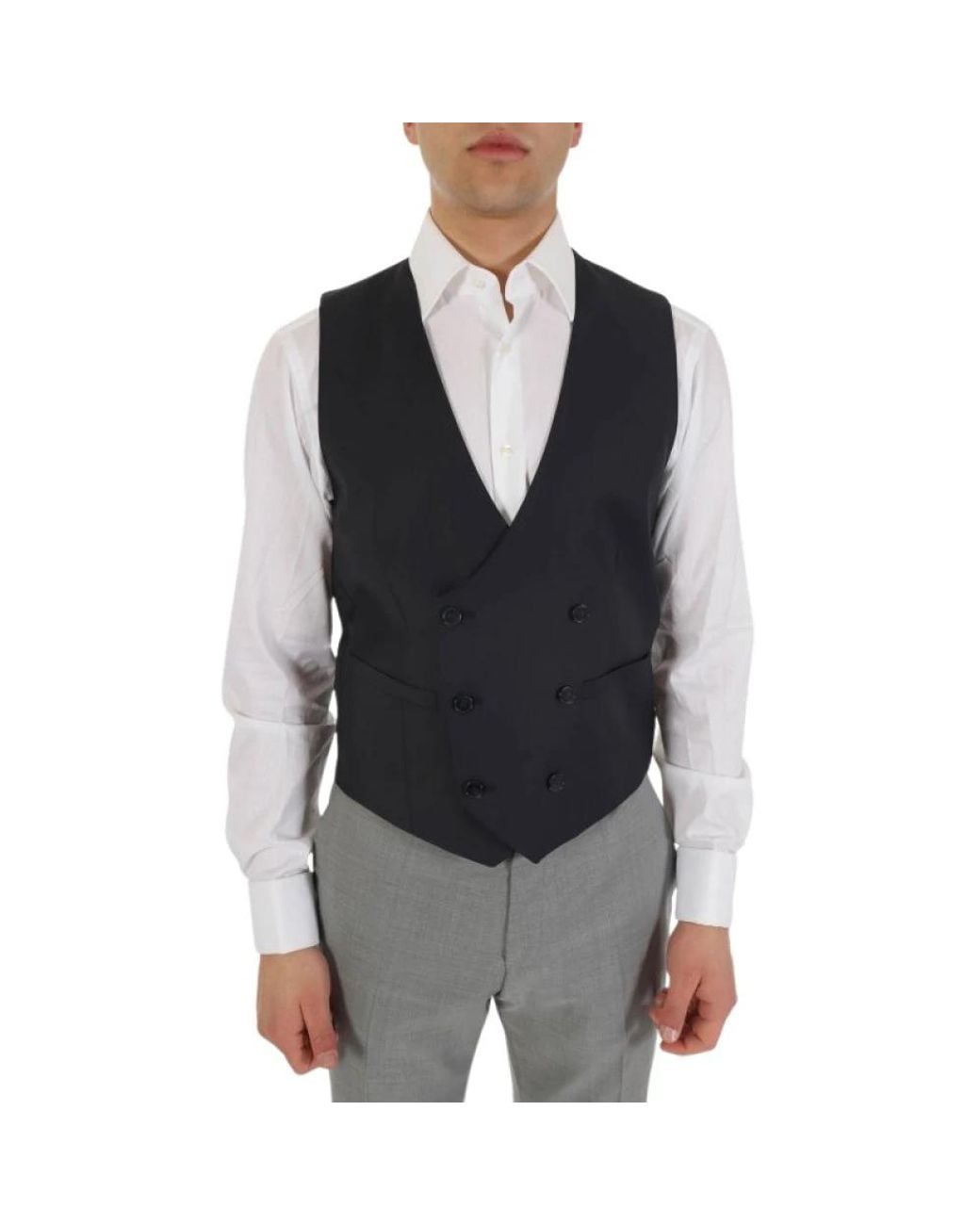 Karl Lagerfeld Black Waistcoats for men