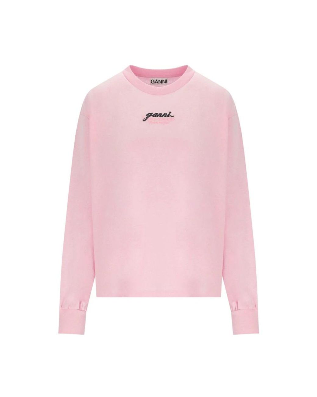 Ganni Pink Long Sleeve T-Shirts