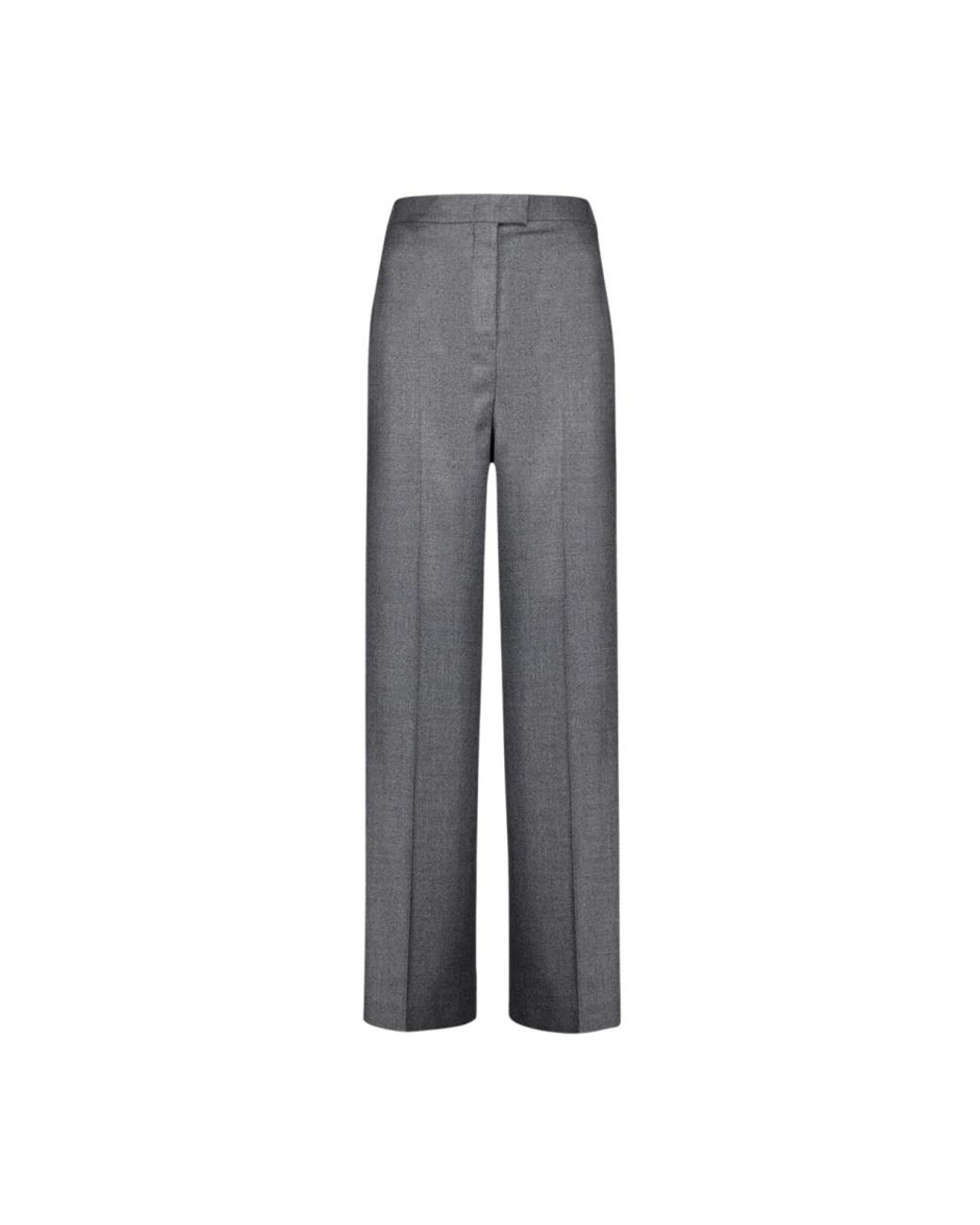 Fendi Gray Straight Trousers