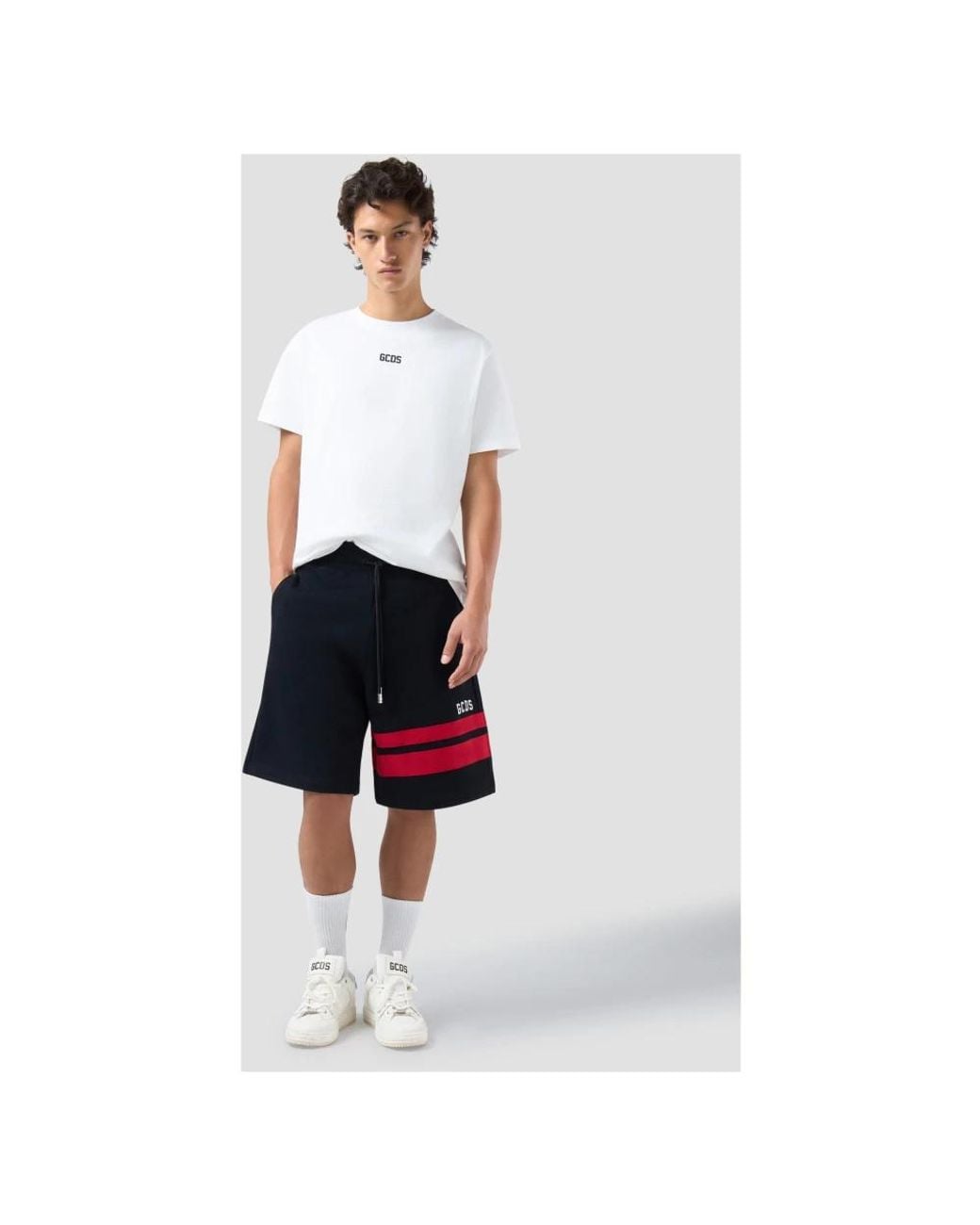 Gcds Black Casual Shorts for men