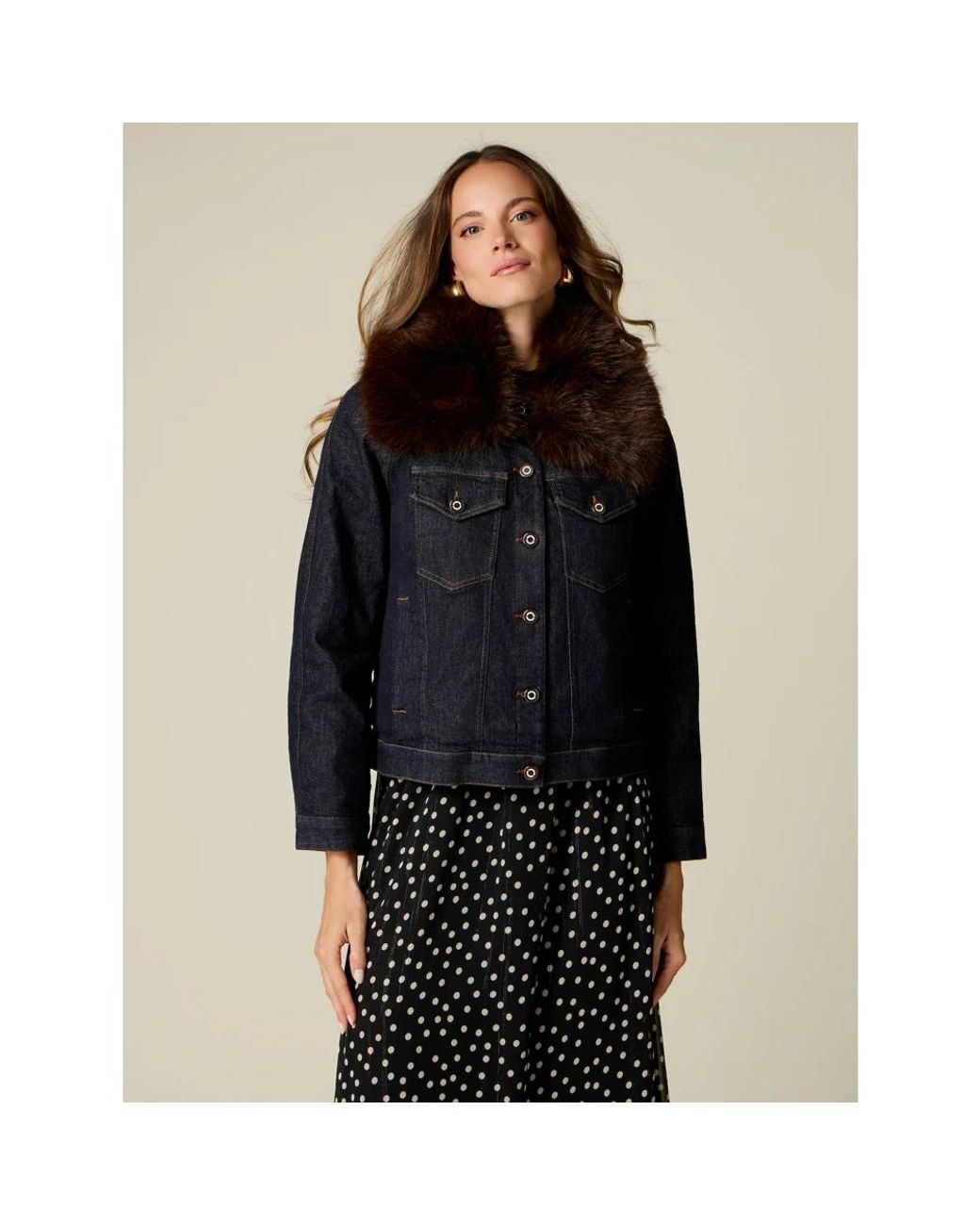 Denim Jackets Oltre de color Blue