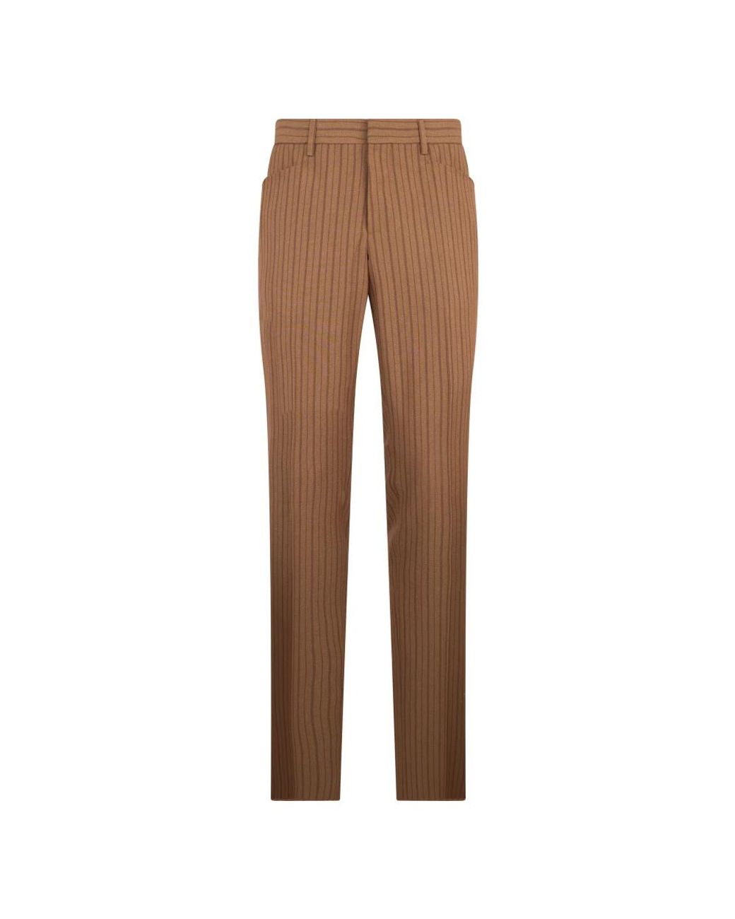 Moschino Brown Slim-Fit Trousers for men