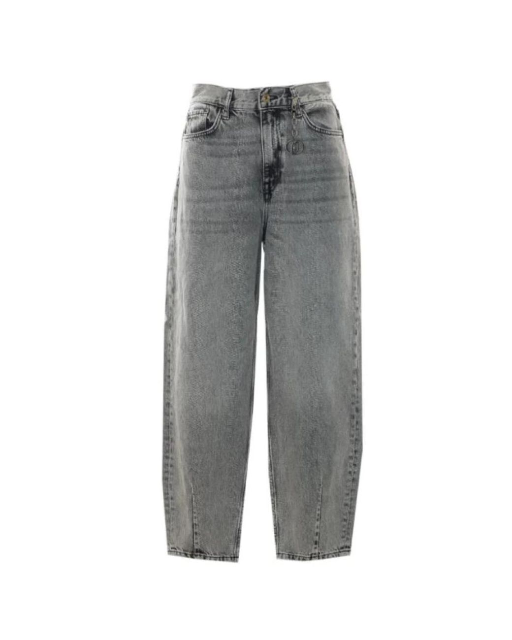 Liu Jo Gray Wide Trousers