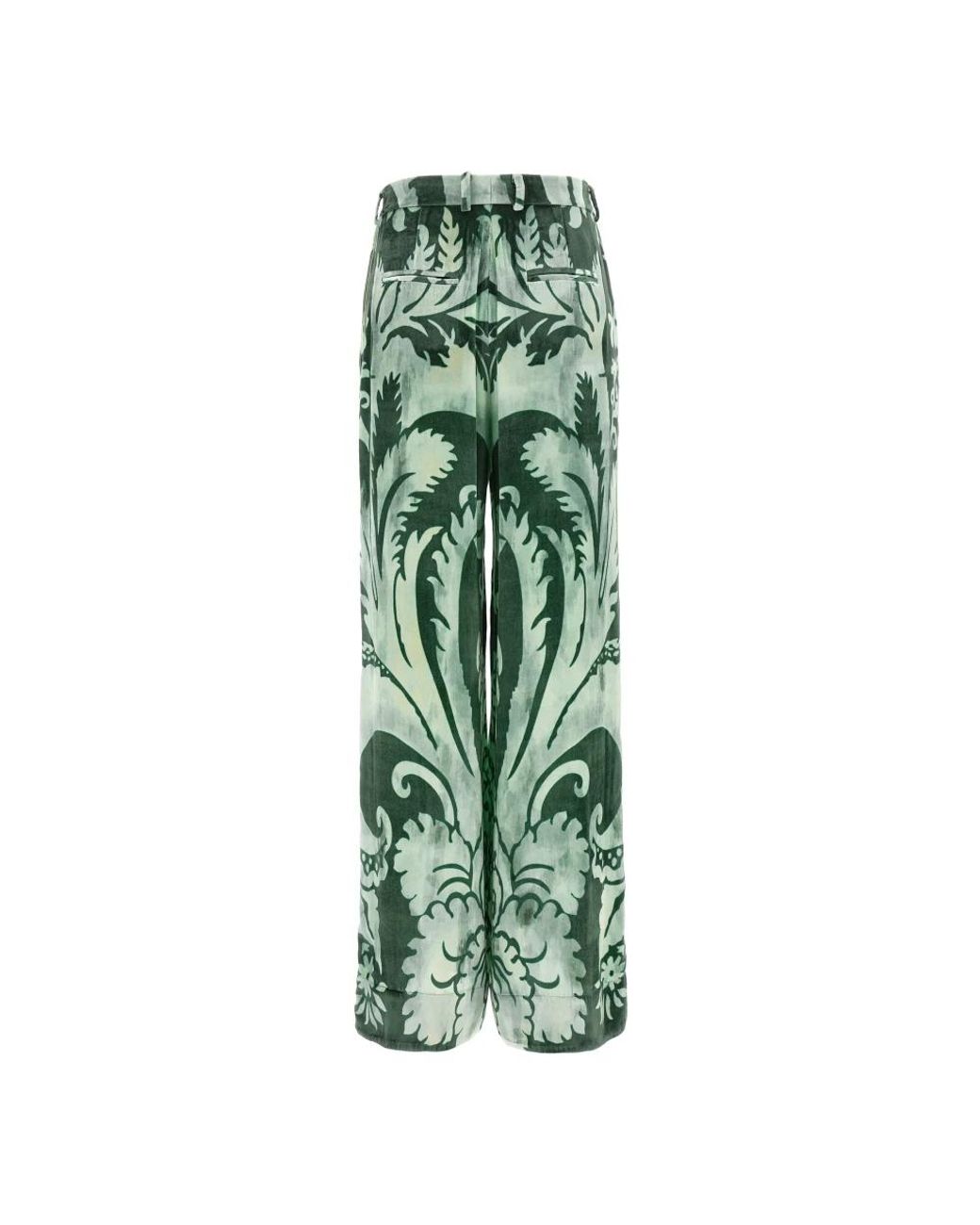 F.R.S For Restless Sleepers Green Wide Trousers