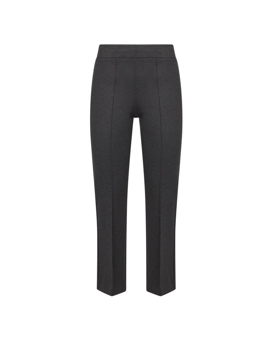 Blanca Vita Gray Cropped Trousers