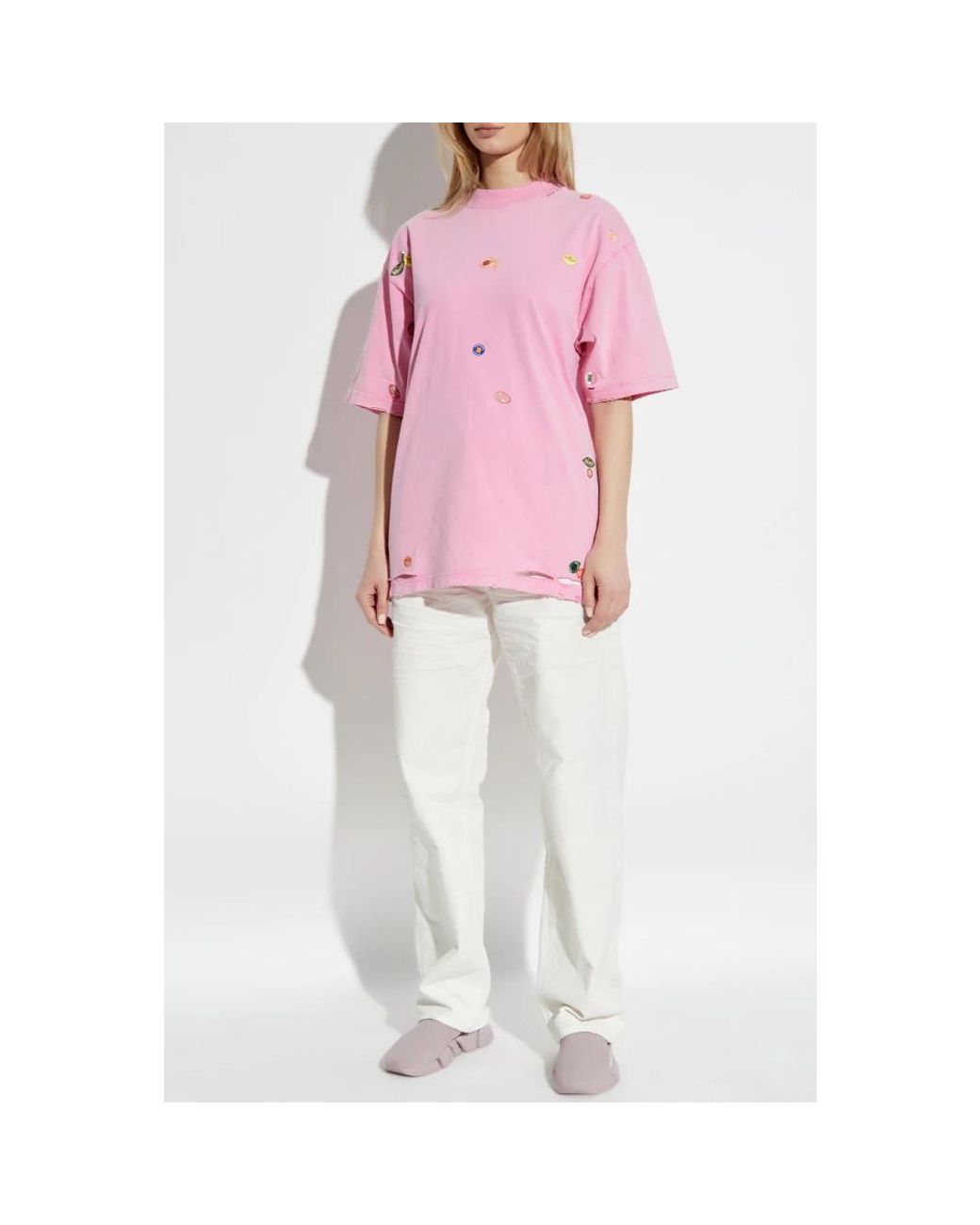 Balenciaga White Straight Jeans