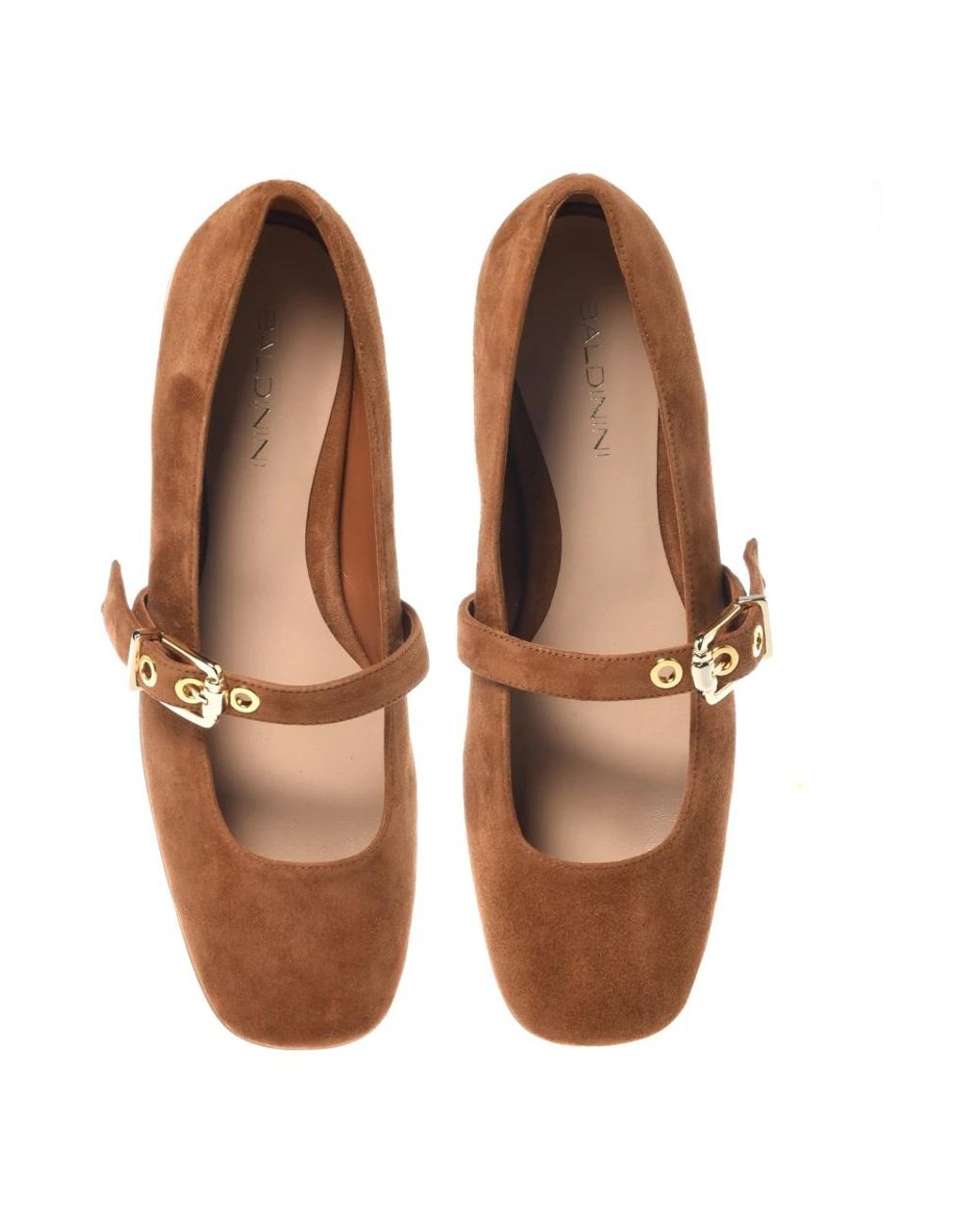 Baldinini Brown Ballerina Shoes