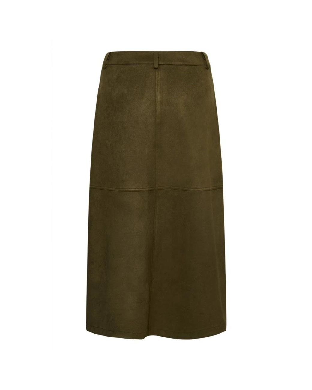 Midi Skirts Kaffe de color Green