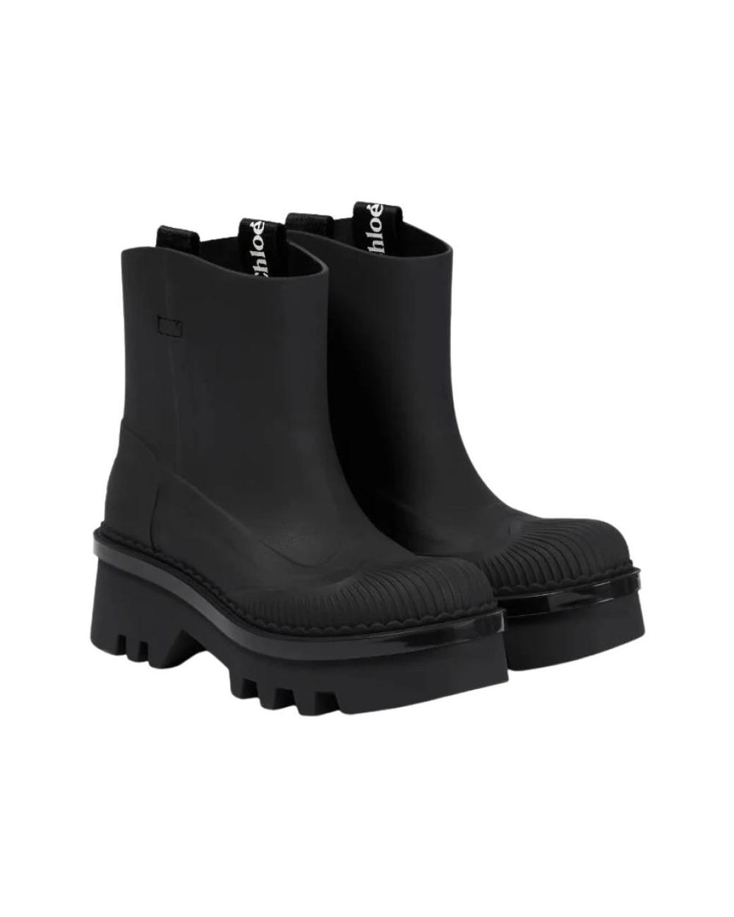 Chloé Black Rain Boots
