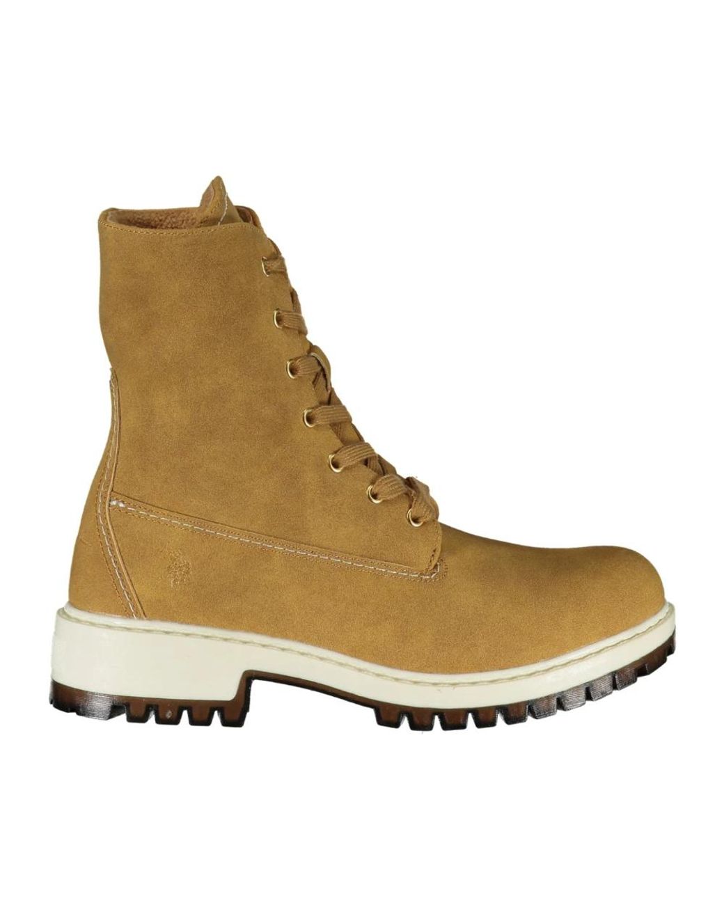 U.S. POLO ASSN. Natural Lace-Up Boots