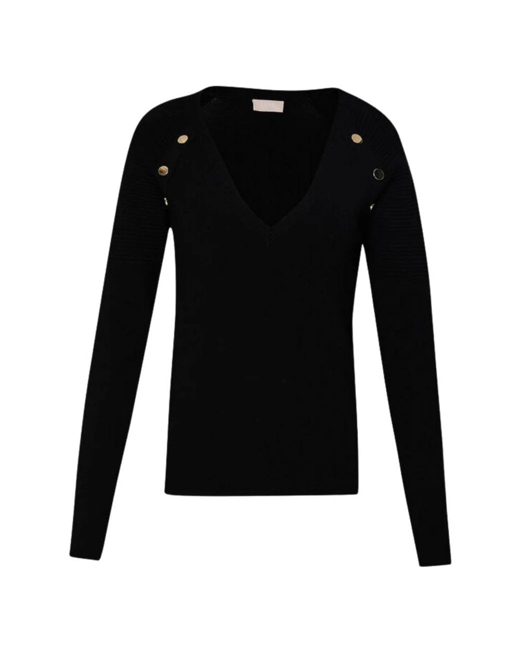 Liu Jo Black V-Neck Knitwear