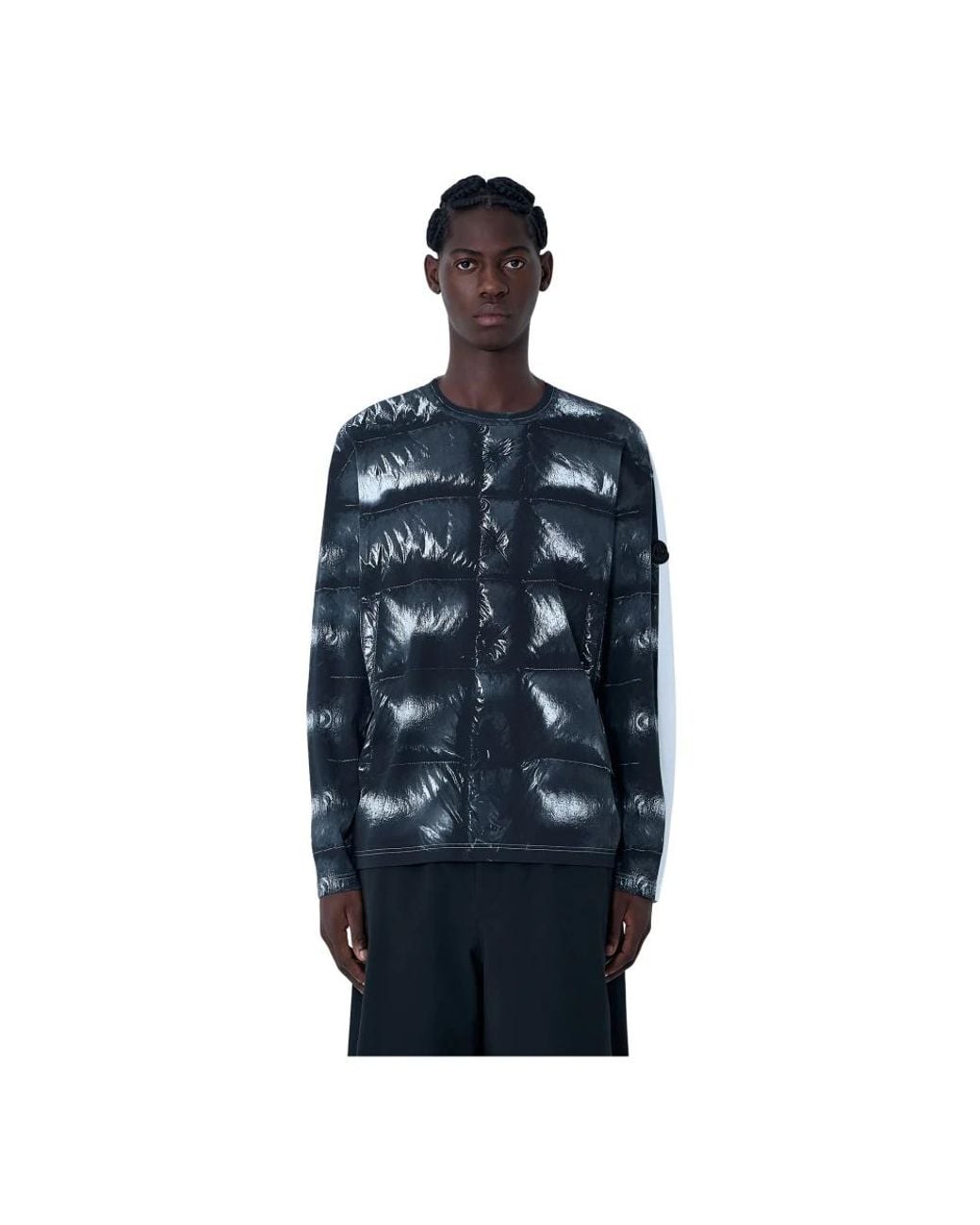 Moncler Blue Long Sleeve Tops for men