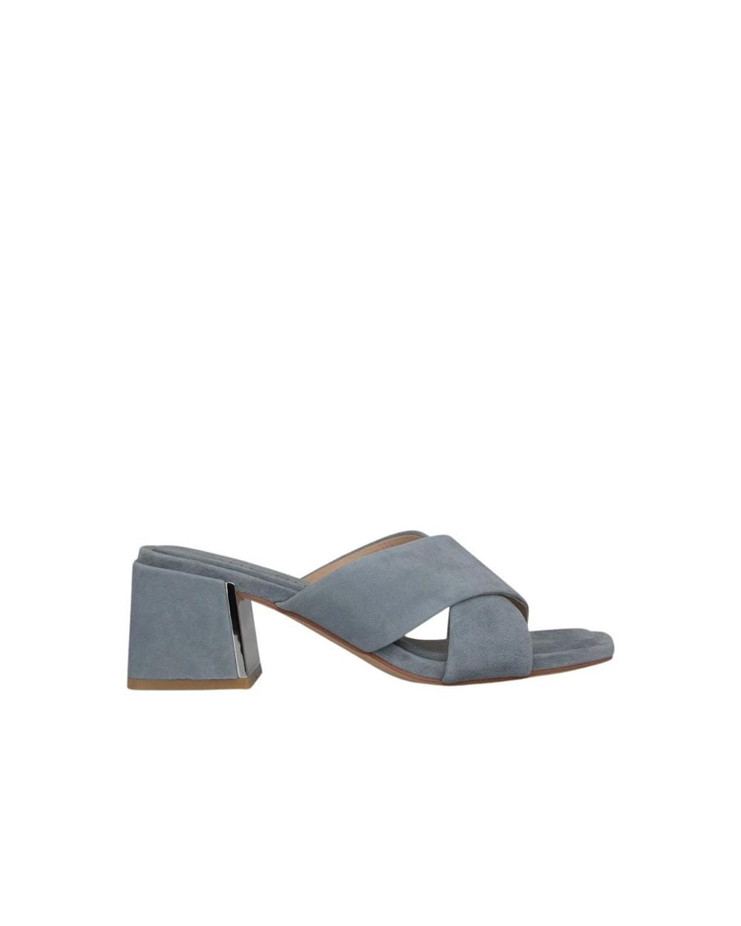 Alma En Pena. Gray Heeled Mules