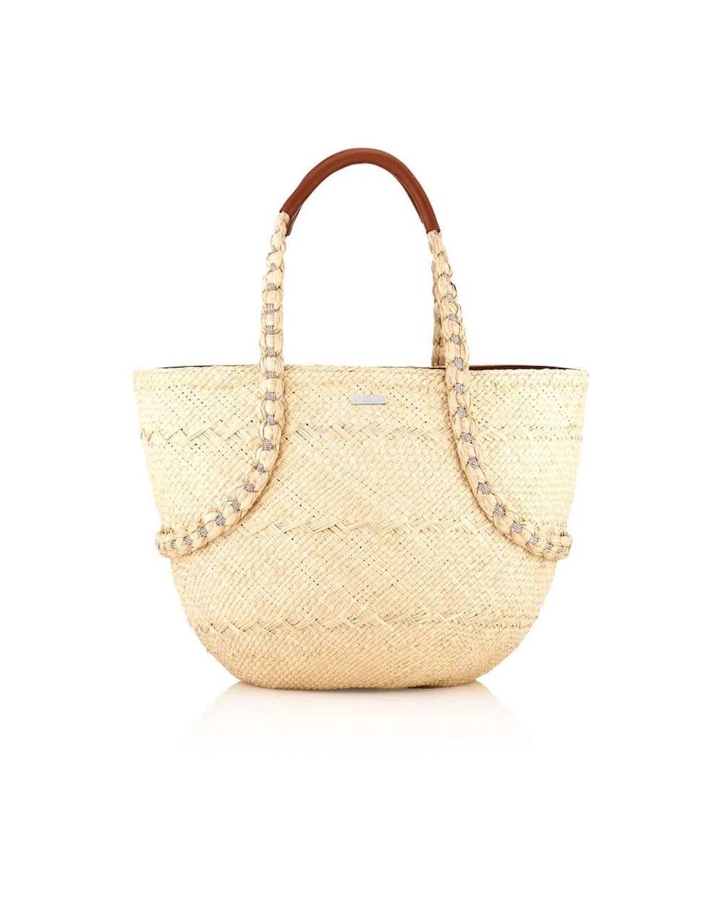 Aquazzura Natural Shopping Bags