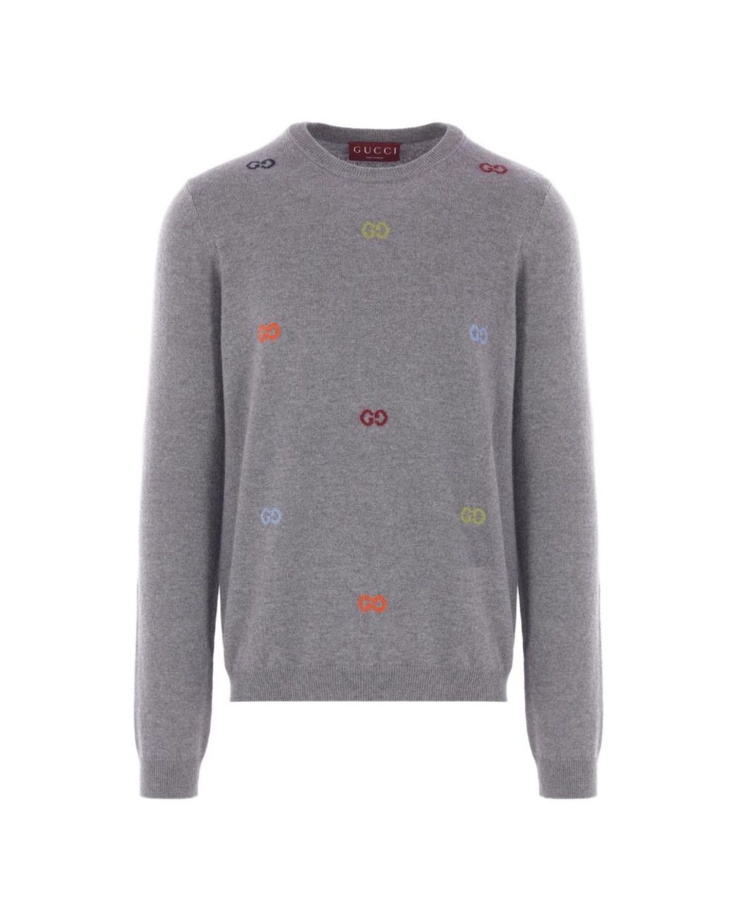 Gucci Gray Cashmere Knitwear for men