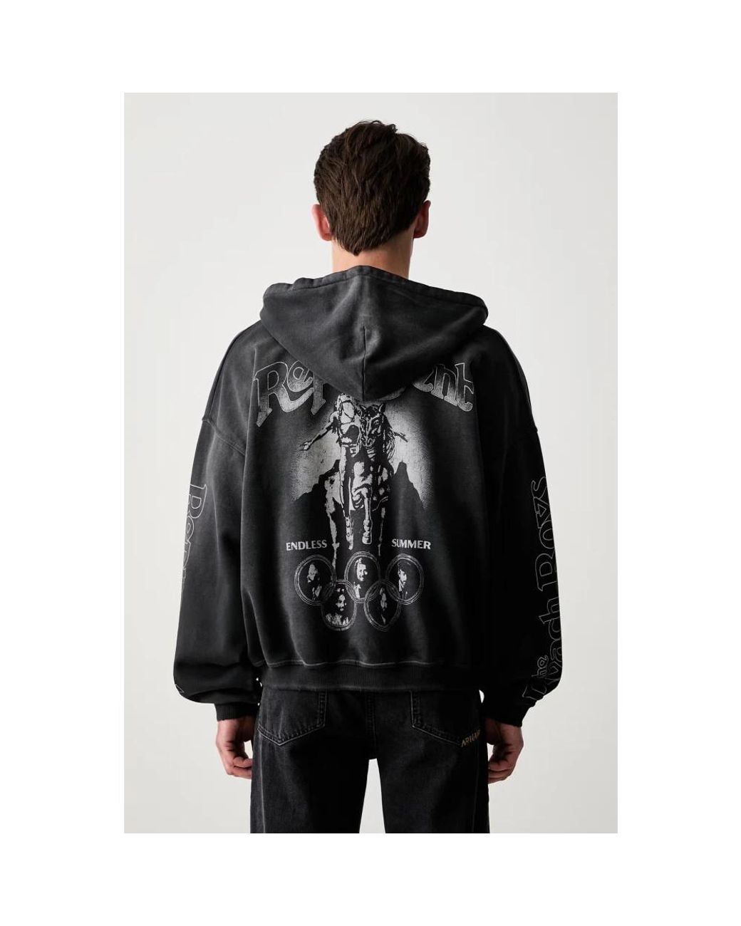 Zip-Throughs Represent de hombre de color Black