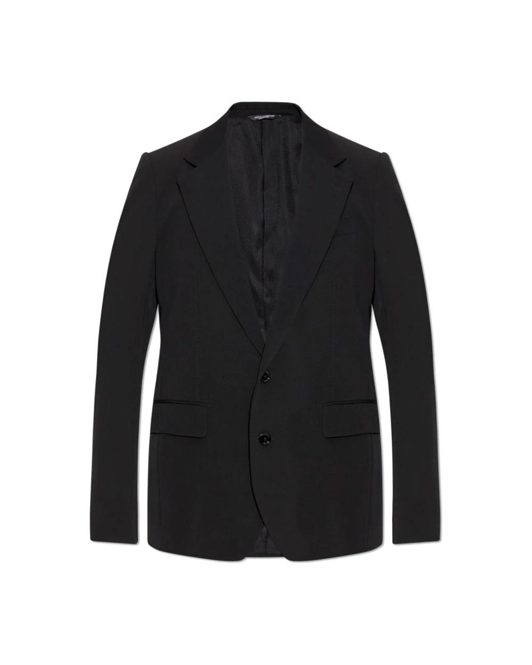 Dolce & Gabbana Jassen ,Zwart ,Wol Wollen Jas in het Black voor heren