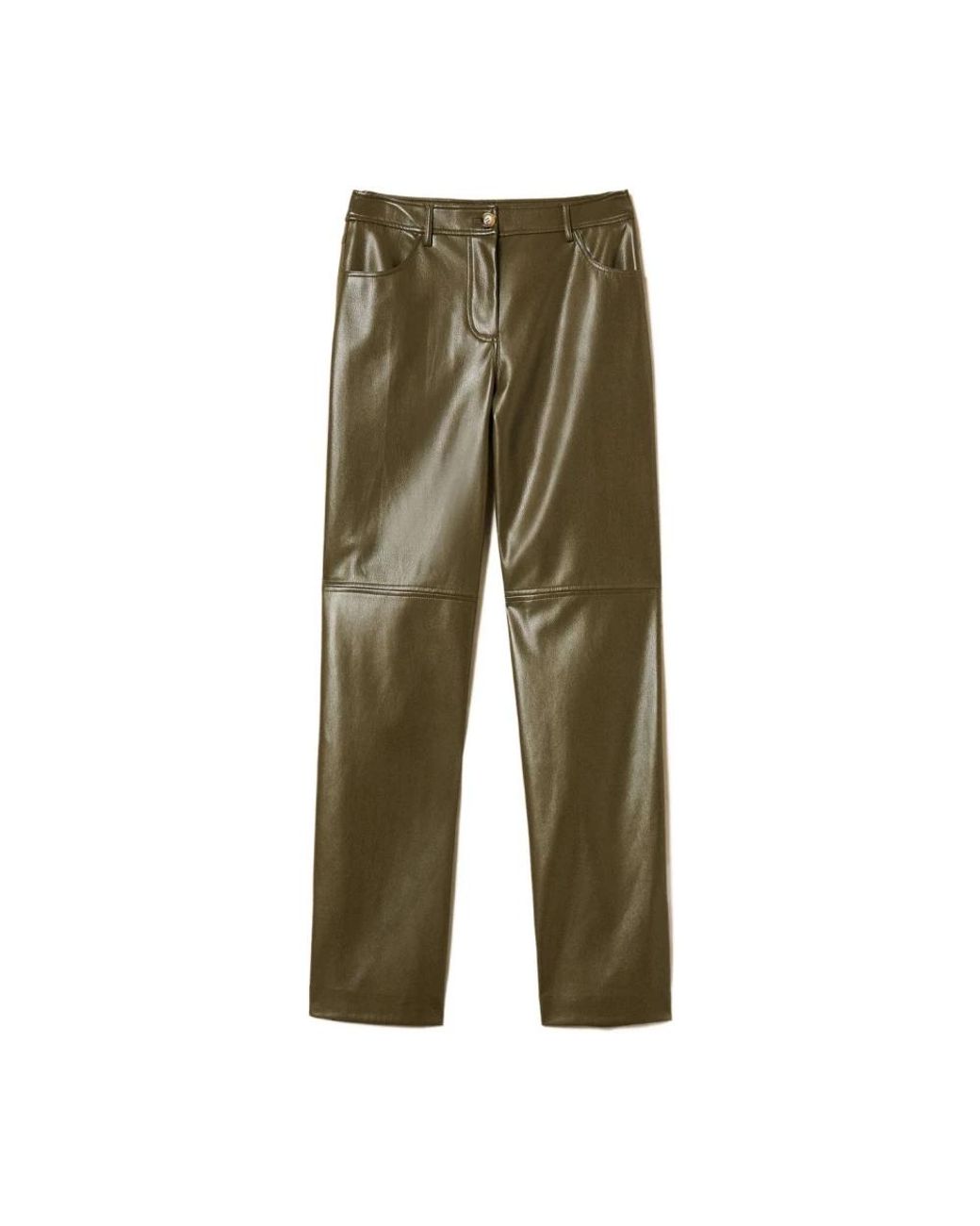 Twinset Green Straight Trousers