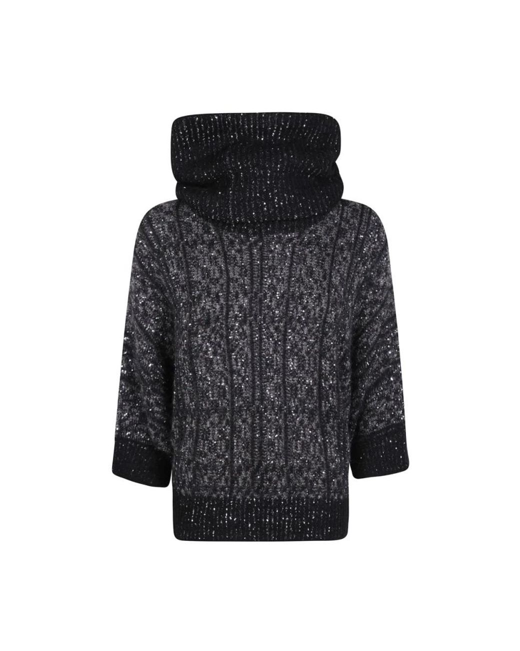 D.exterior Black Caffe Pullover