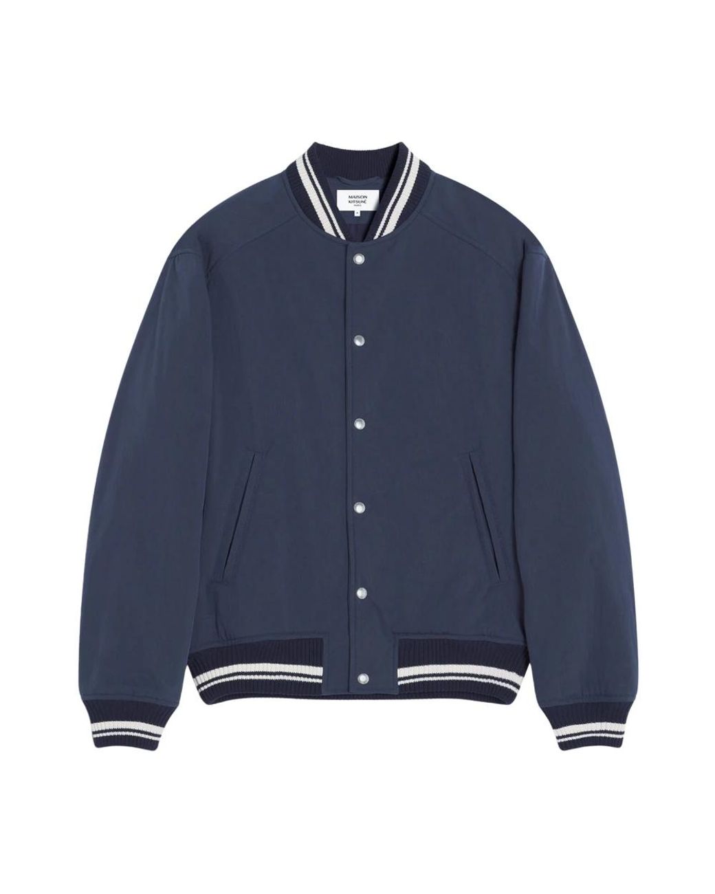 Maison Kitsuné Blue Bomber Jackets for men