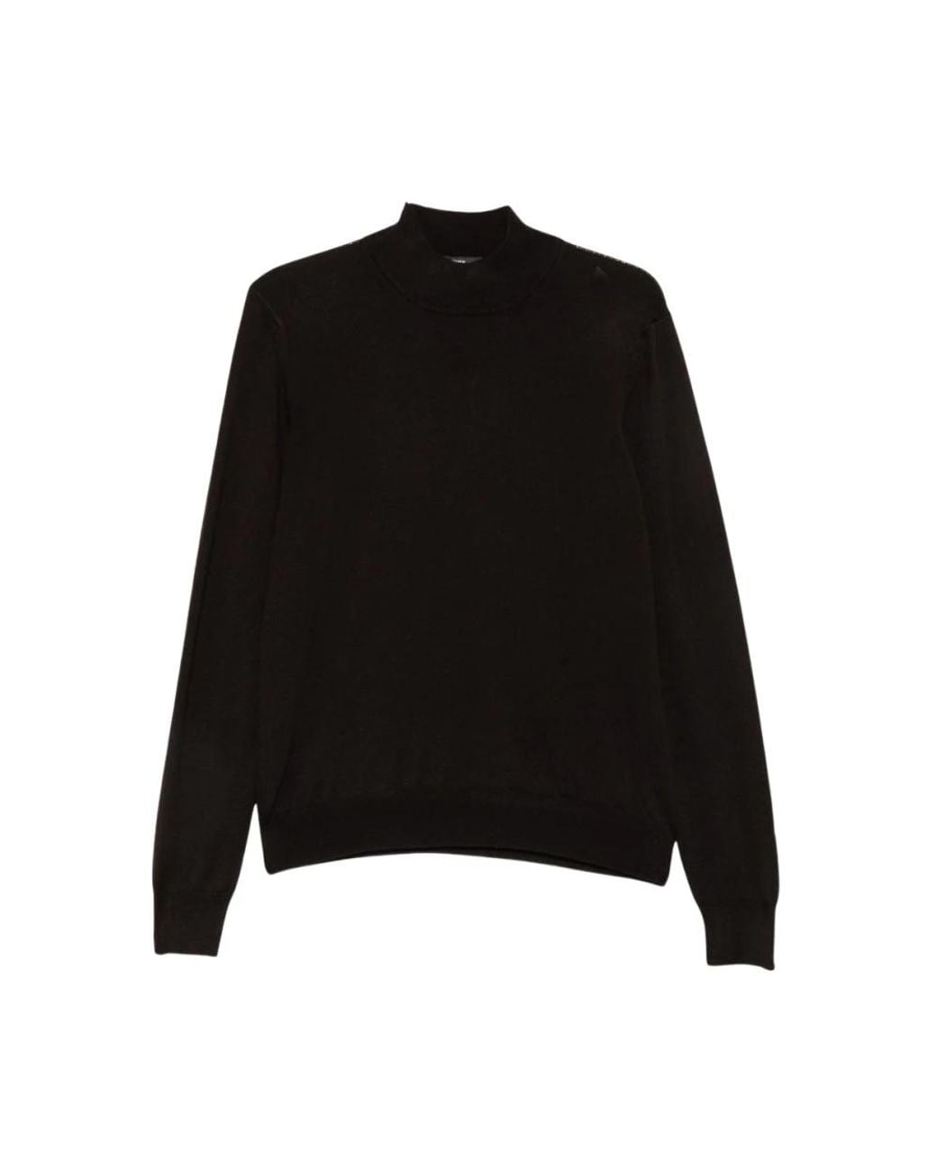 Tagliatore Black Turtlenecks for men