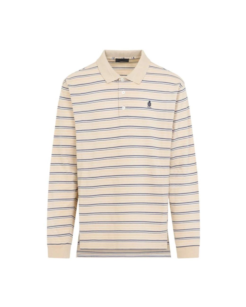 Prada Natural Polo Shirts for men