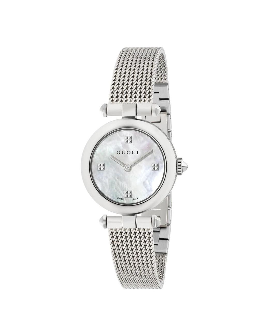 Gucci Diamantissima Horloge in het Metallic