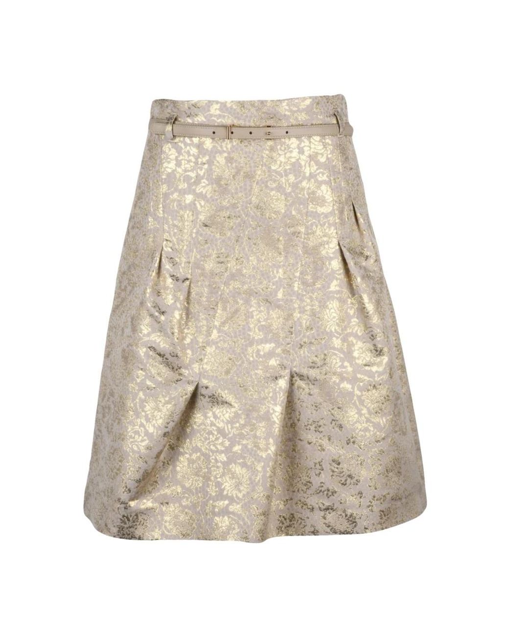 Max Mara Rokken ,Polyester Pascia Gonna in het Natural
