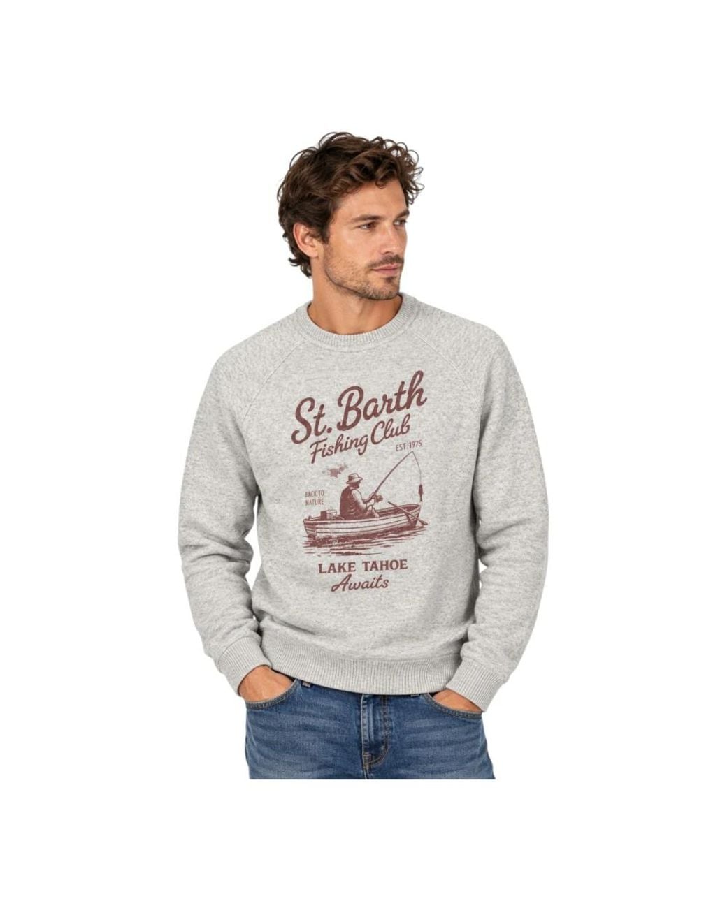 Mc2 Saint Barth Gray Sweatshirts for men