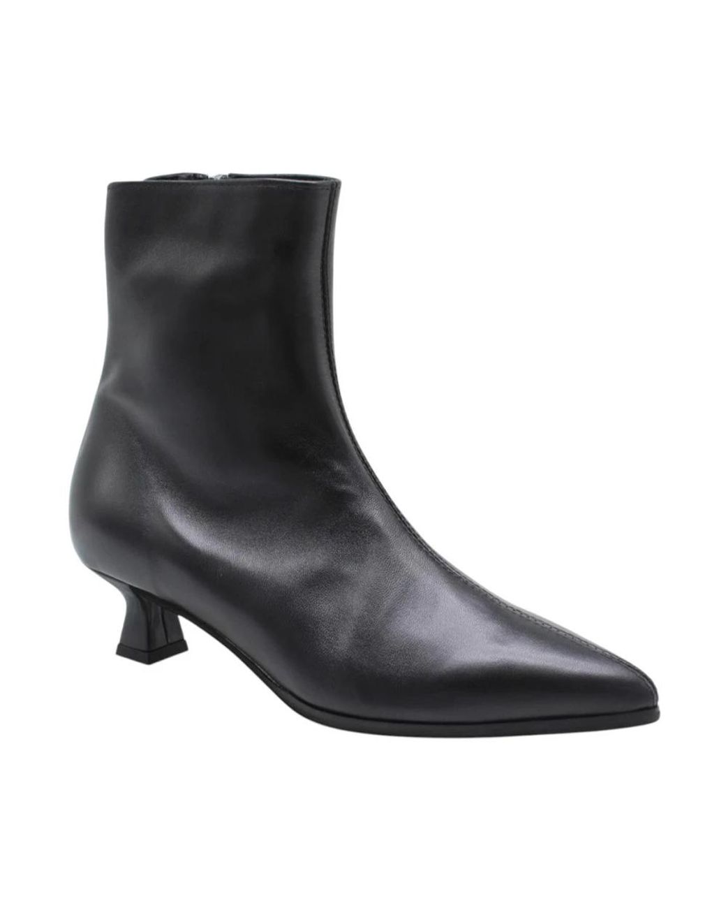 E mia Black Heeled Boots