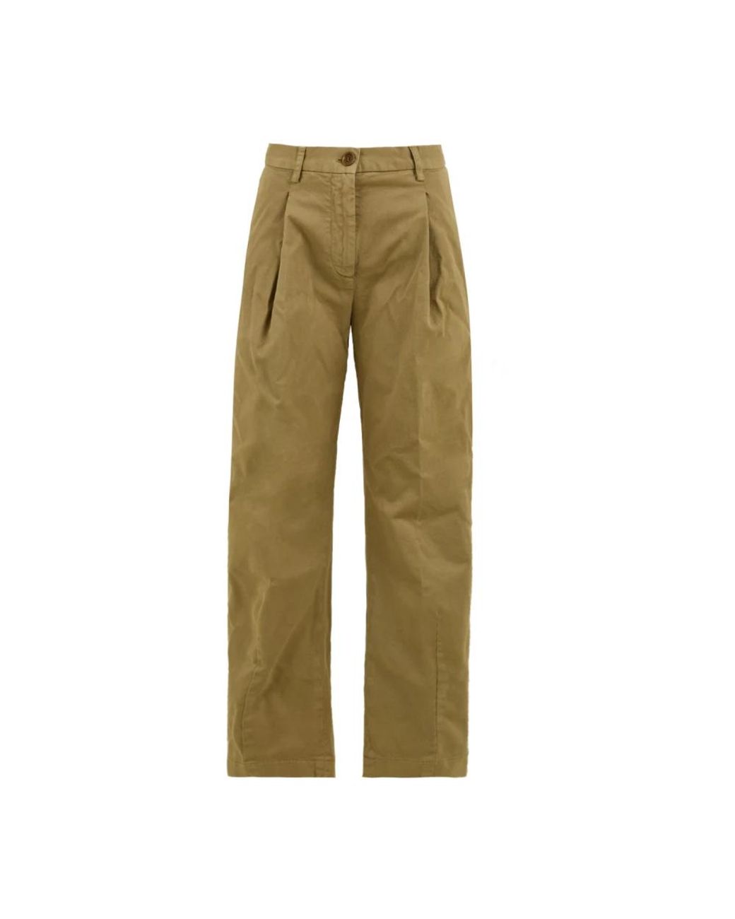 Aspesi Green Straight Trousers
