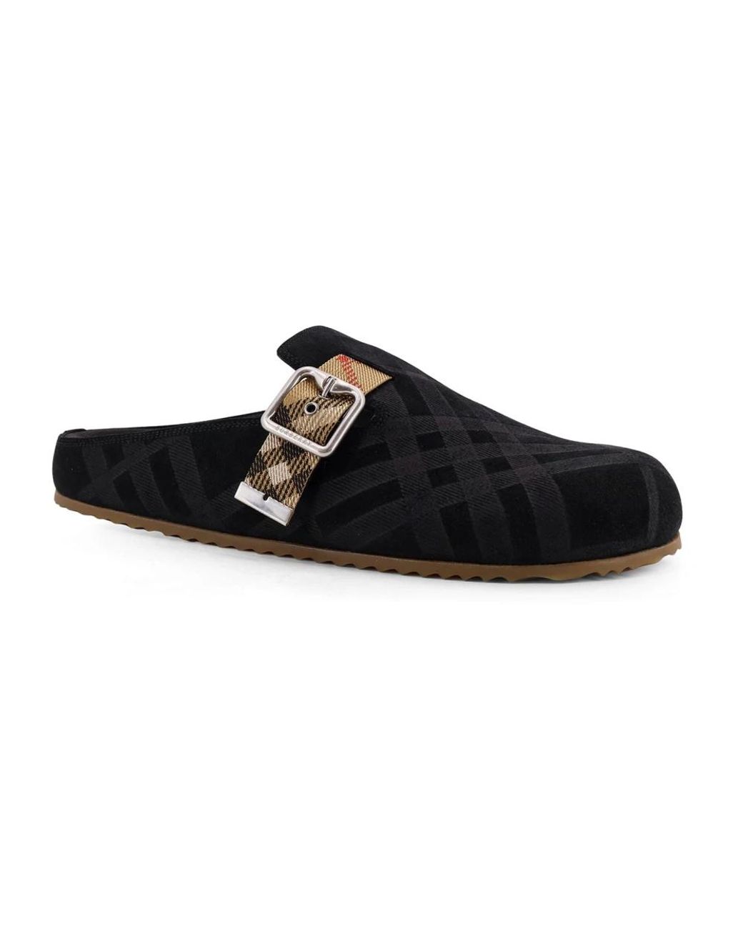 Burberry Rounded Toe Mule in Black für Herren