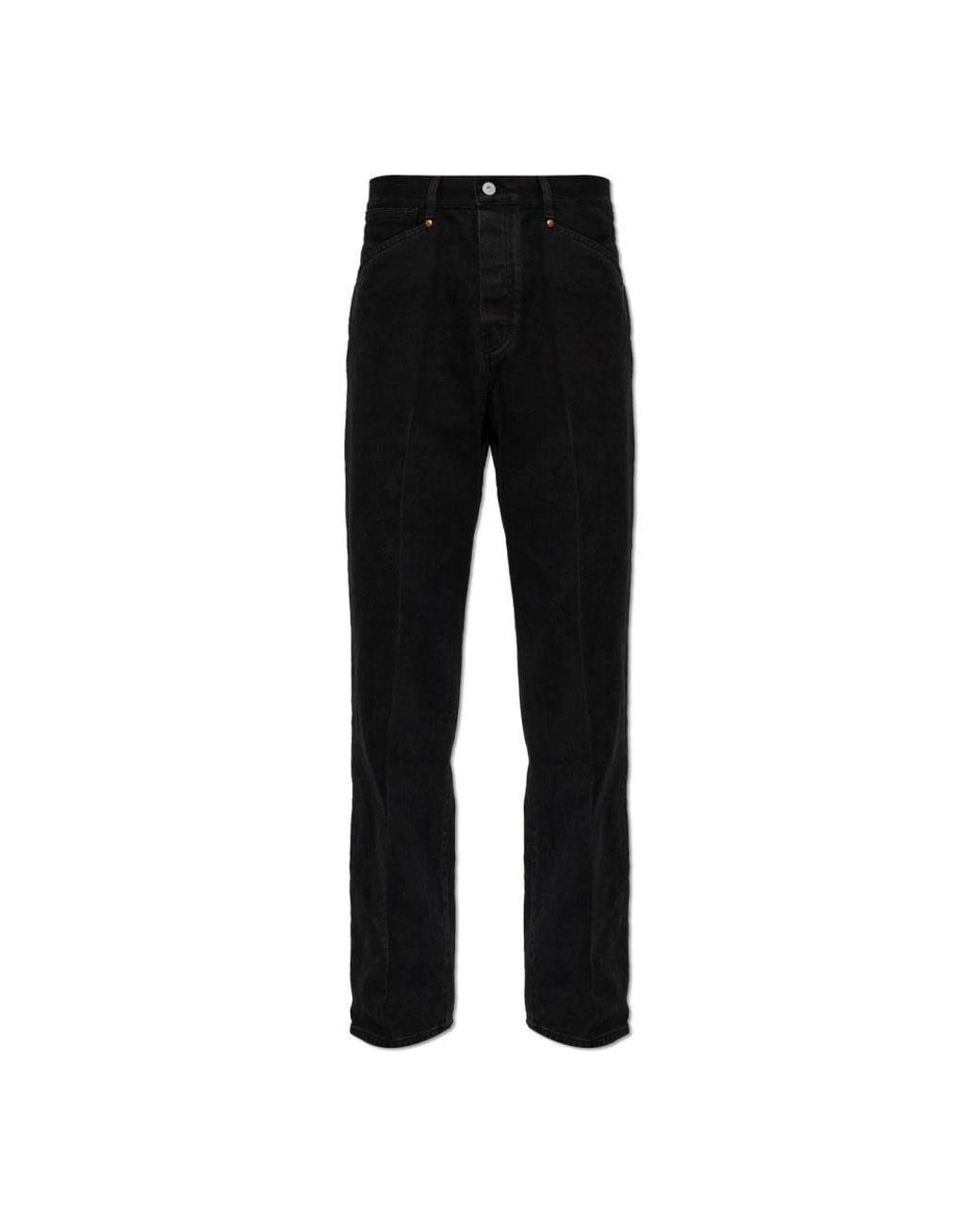 Lemaire Black Straight Fit Jeans for men