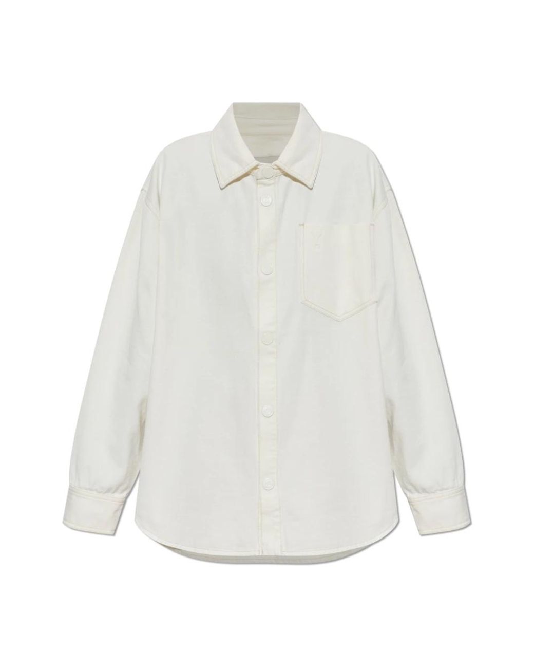 AMI Denim Shirt in het White