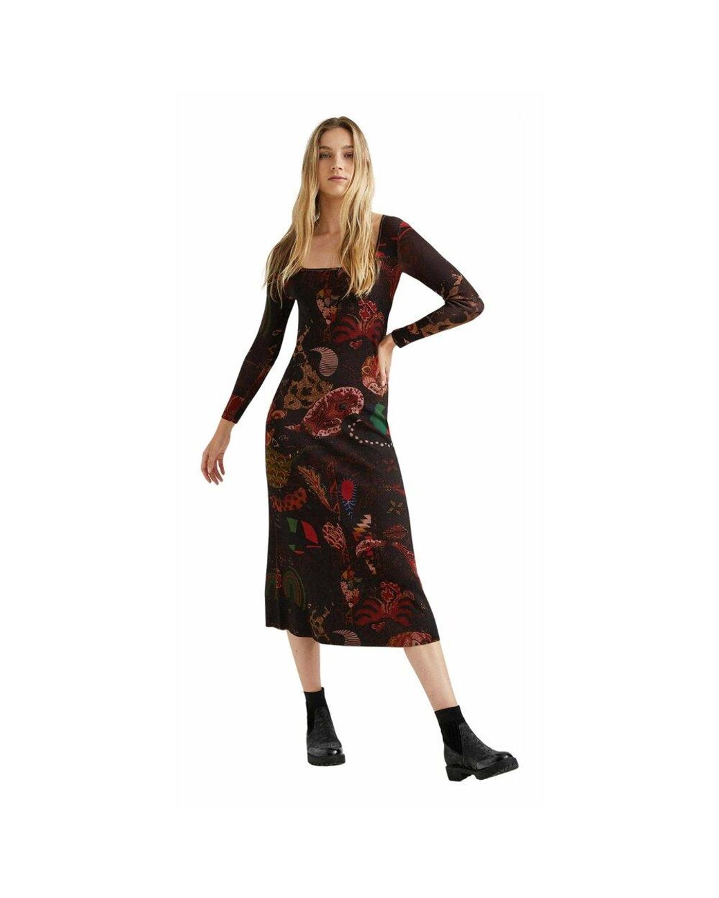 Desigual Kleid in Braun | Lyst DE