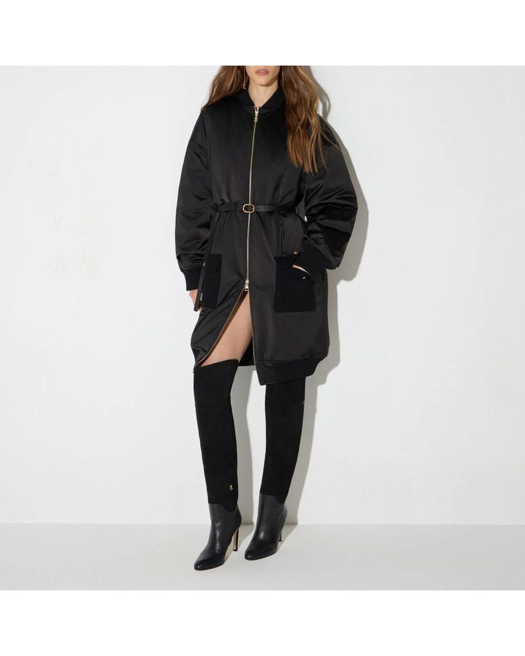 Elisabetta Franchi Black Parkas