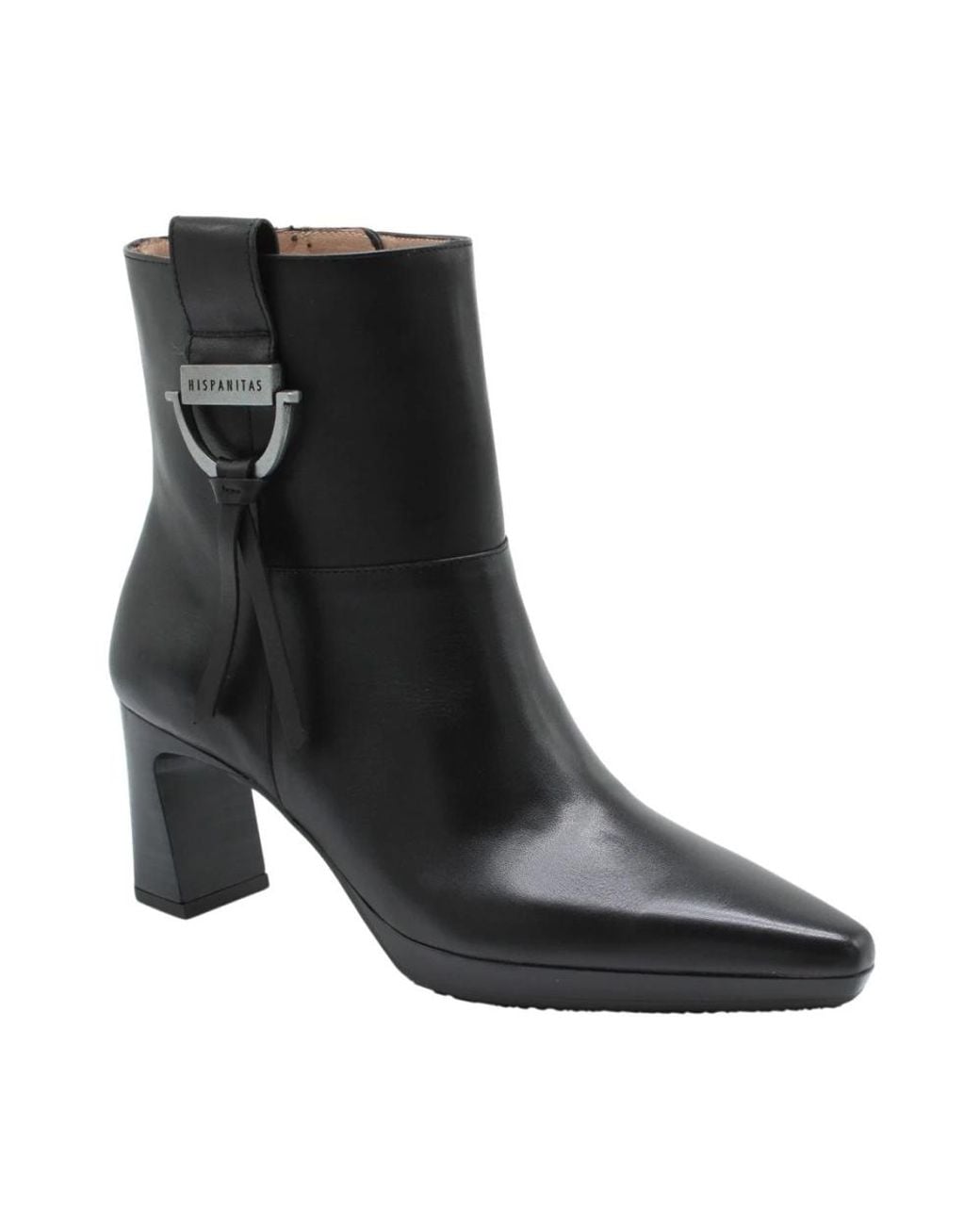Hispanitas Black Heeled Boots