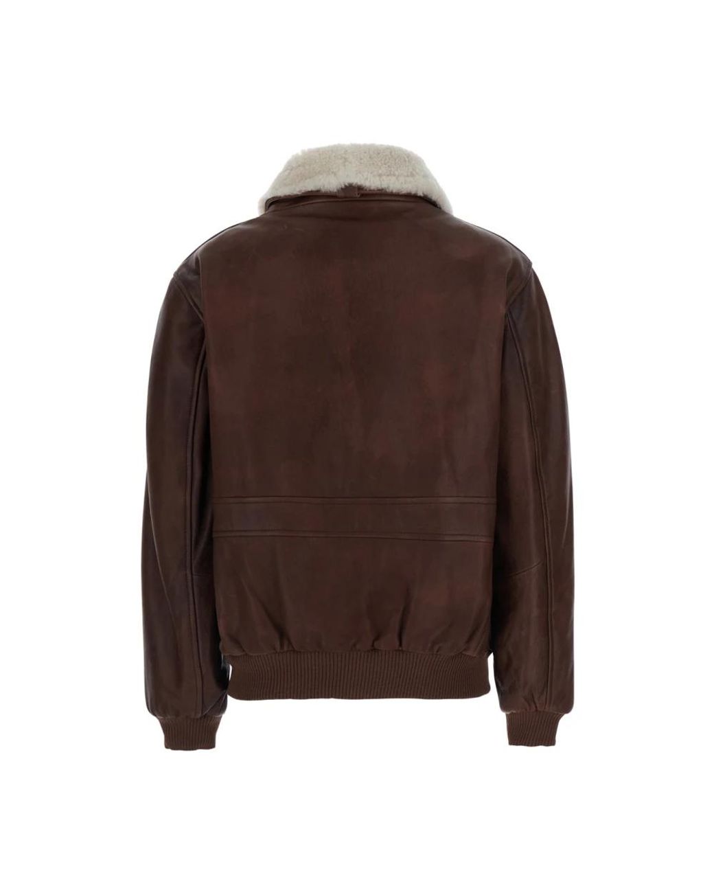 Bomber Jackets Tela de hombre de color Brown