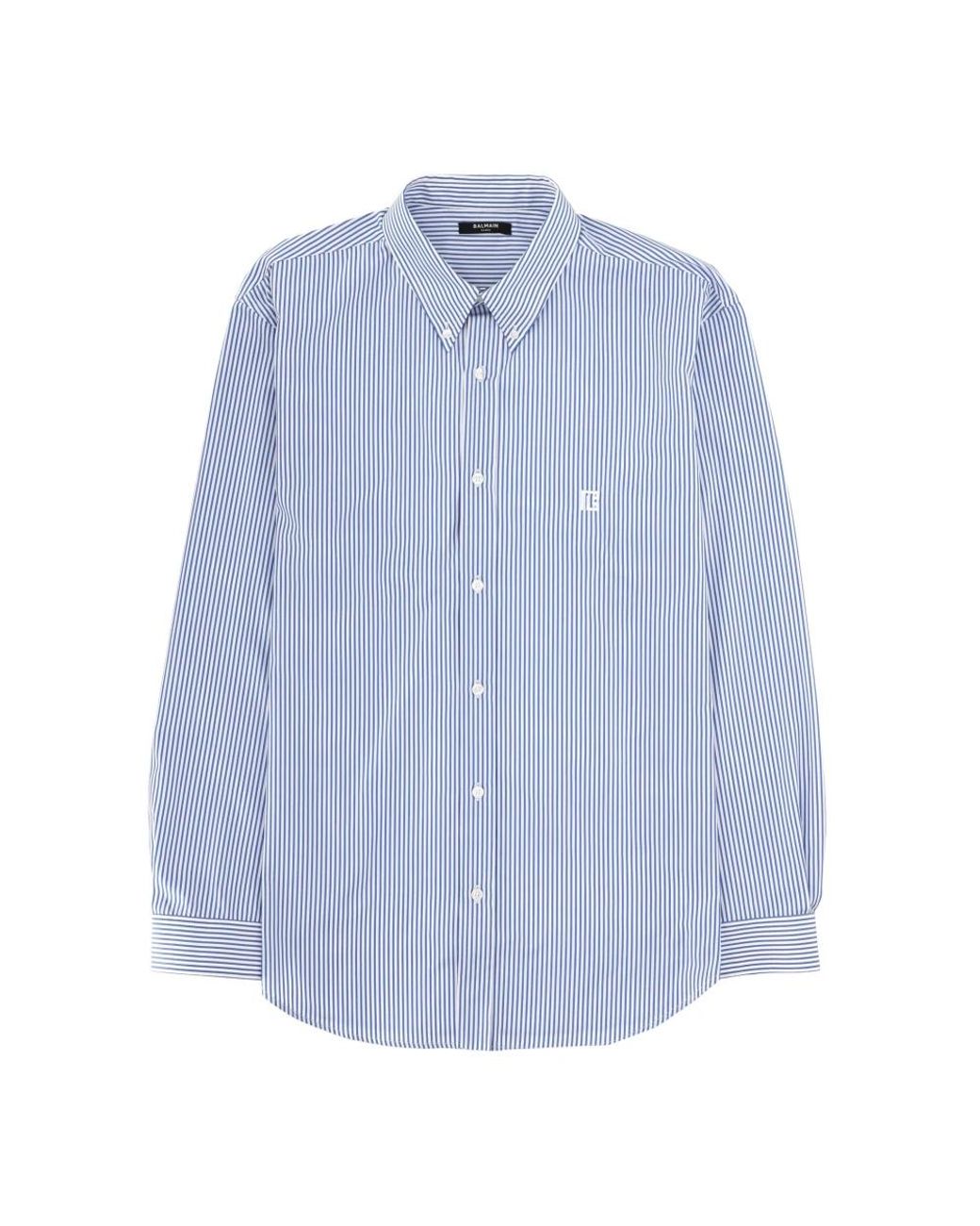 Balmain Blue Casual Shirts for men