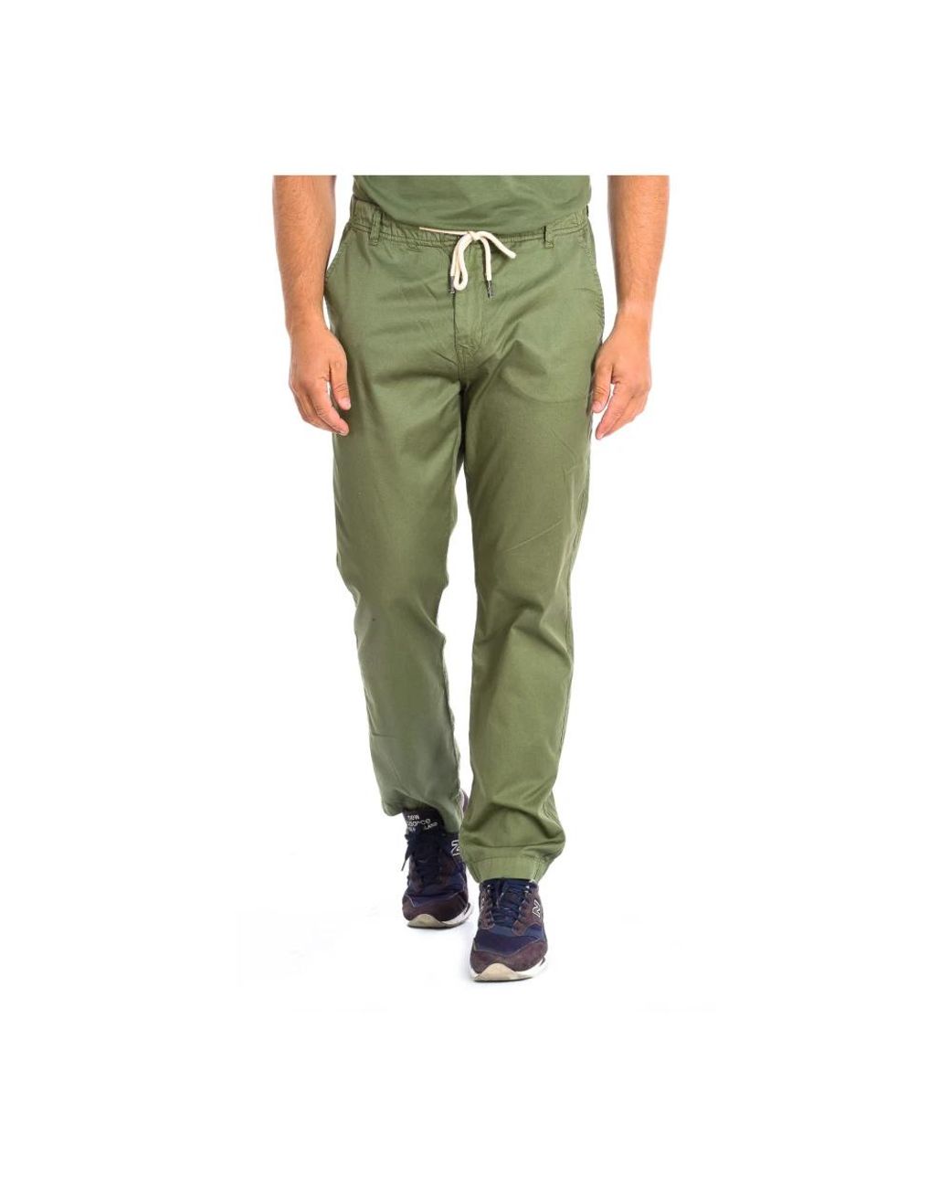 La Martina Green Slim-Fit Trousers for men