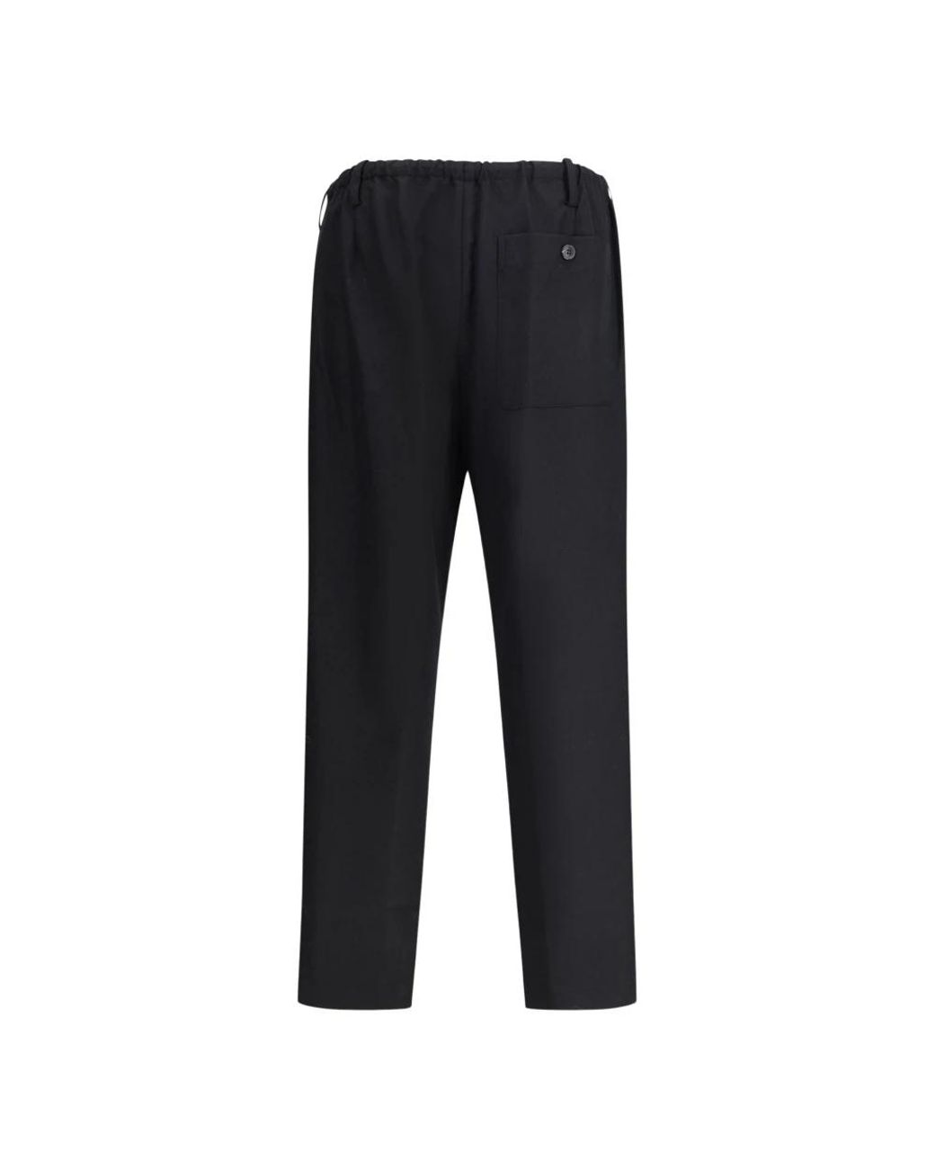 Dries Van Noten Black Straight Trousers for men