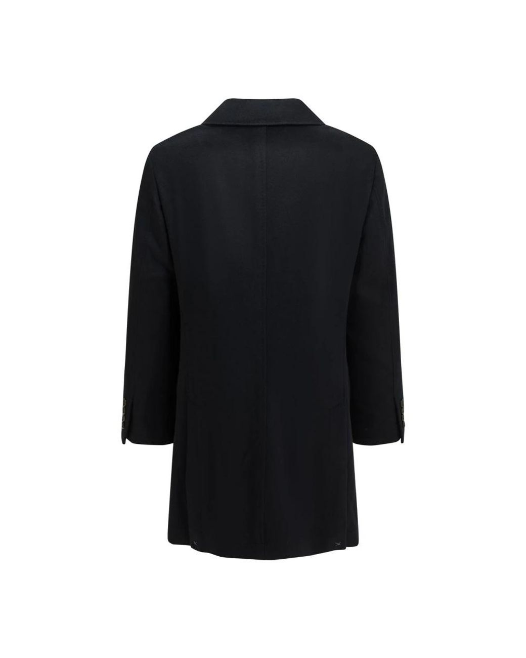 Brunello Cucinelli Black Single-Breasted Coats for men