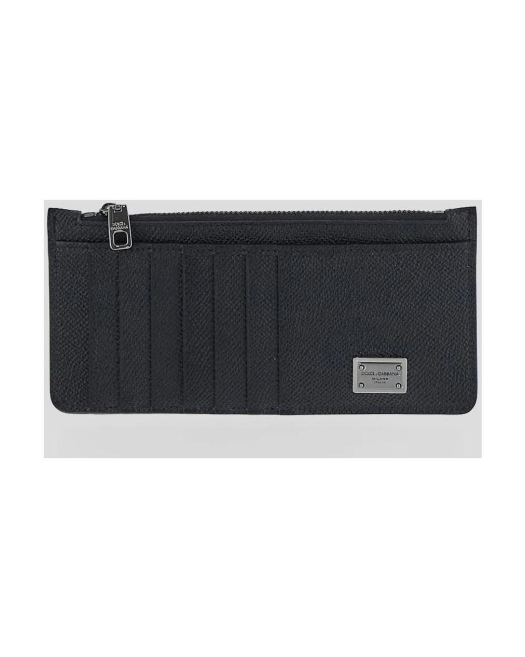 Dolce & Gabbana Black Card Holder St.Dauphine Accessories for men