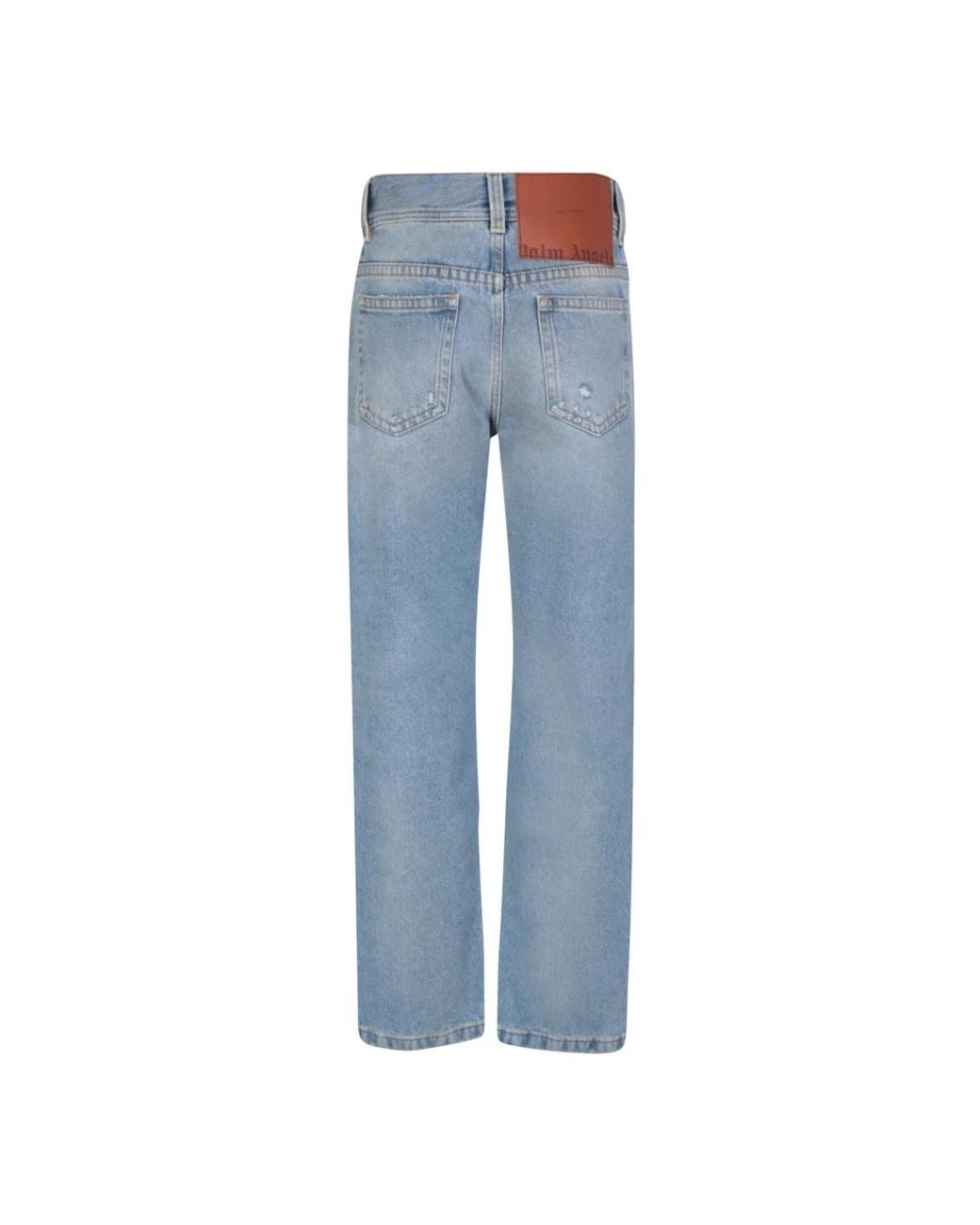 Palm Angels Blue Straight Fit Jeans