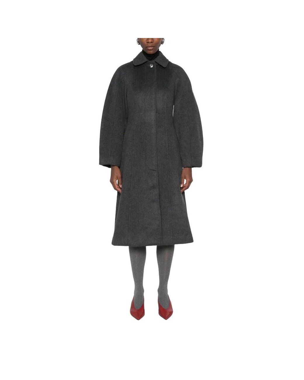 Stine Goya Black Single-Breasted Coats