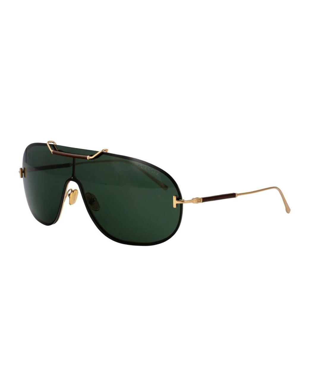 Tom Ford Accessoires ,Geel ,Tyler 02 Zonnebril in het Green