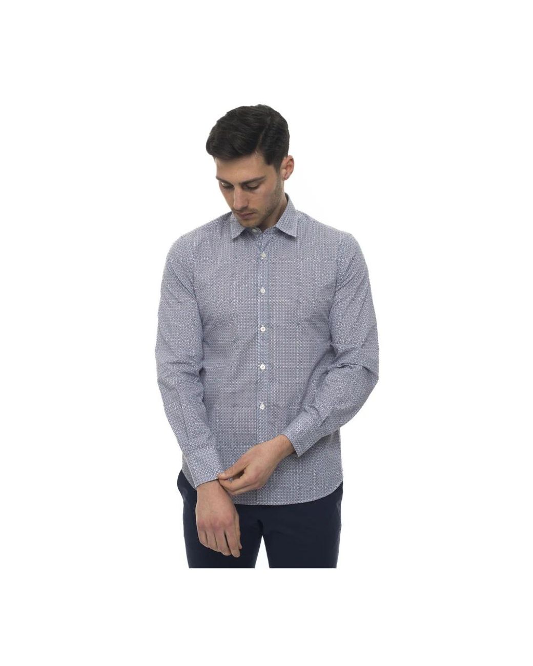 Canali Gray Casual Shirts for men
